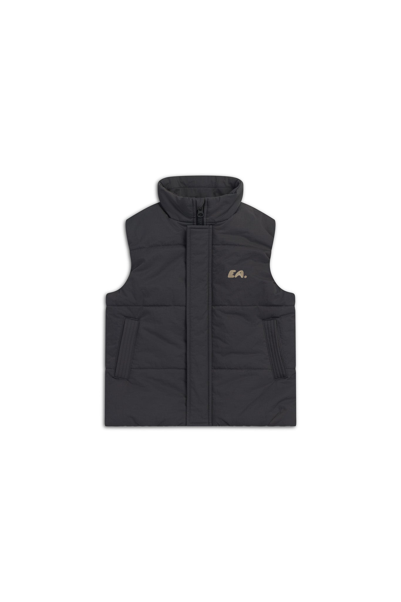 Kids Puffer Vest - Midnight Grey