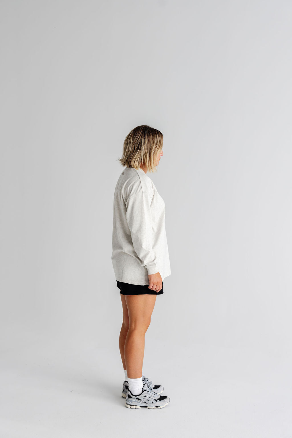 Long Sleeve Tee - Grey Marle