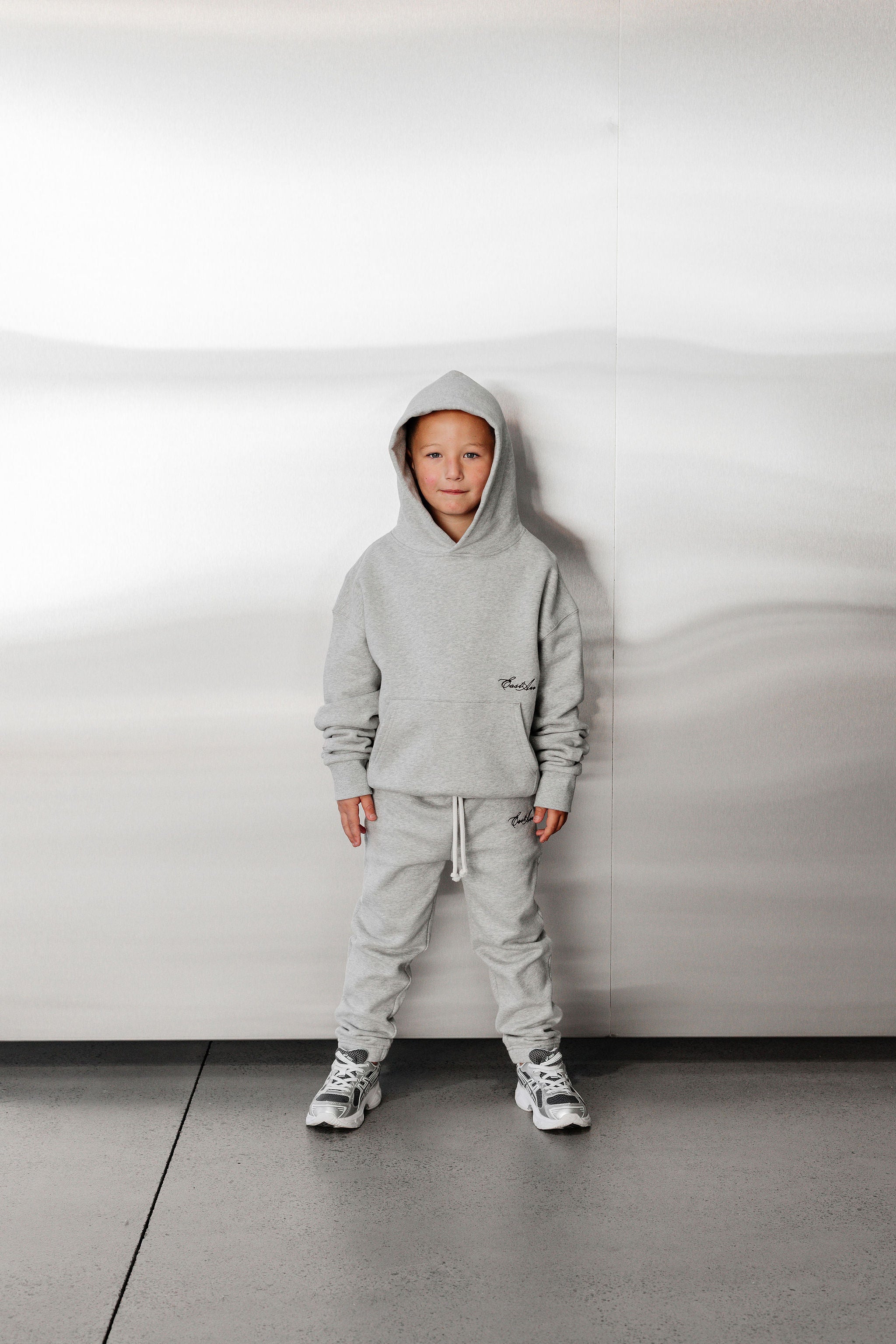 Kids Fleece Trackpant - Grey Marle