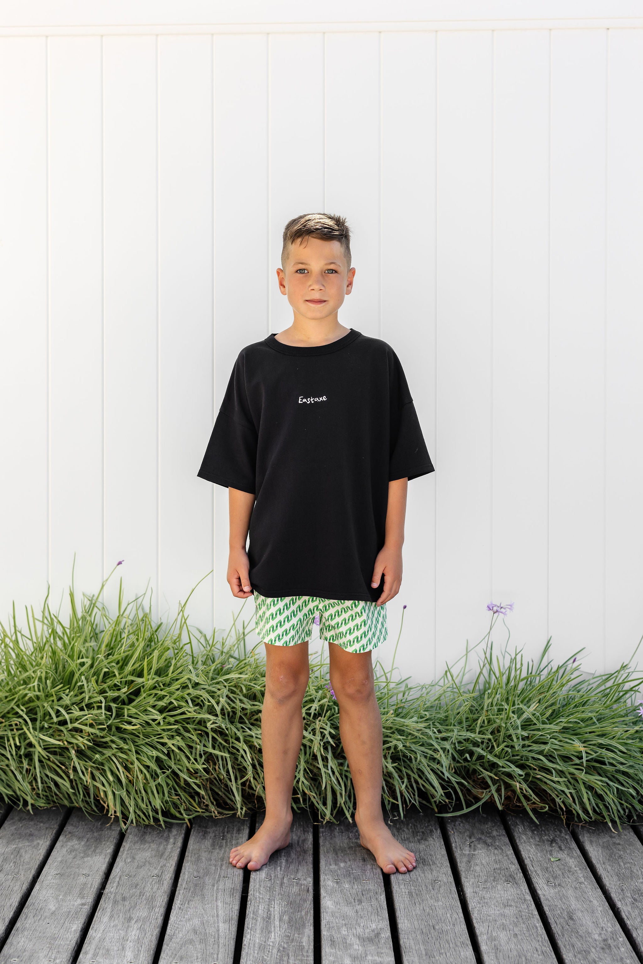 Jnr Board Short - Ziggy Green