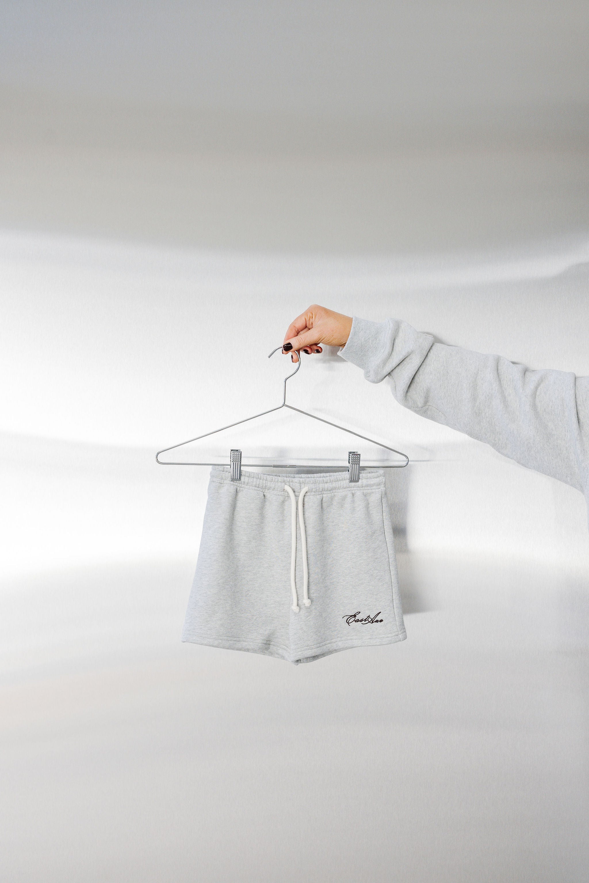 Kids Fleece Short - Grey Marle