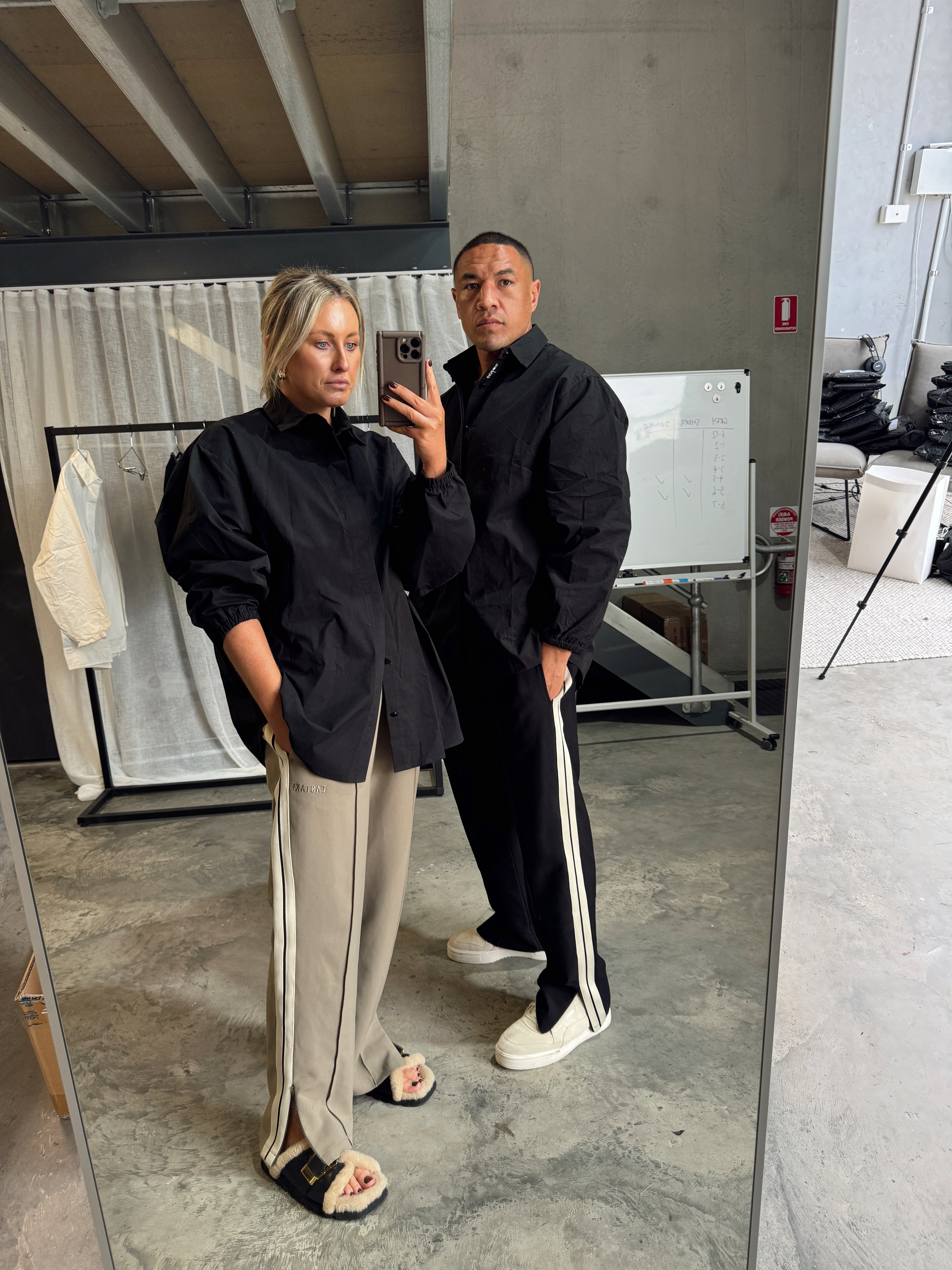 Woven Trackpant - Black