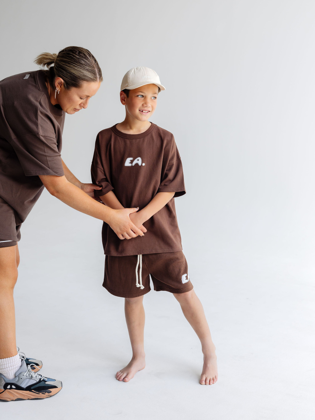 Kids EA Box Tee - Brown