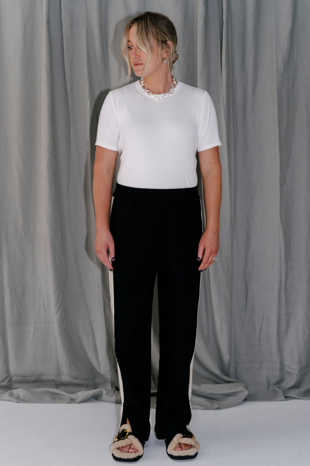 Woven Trackpant - Black