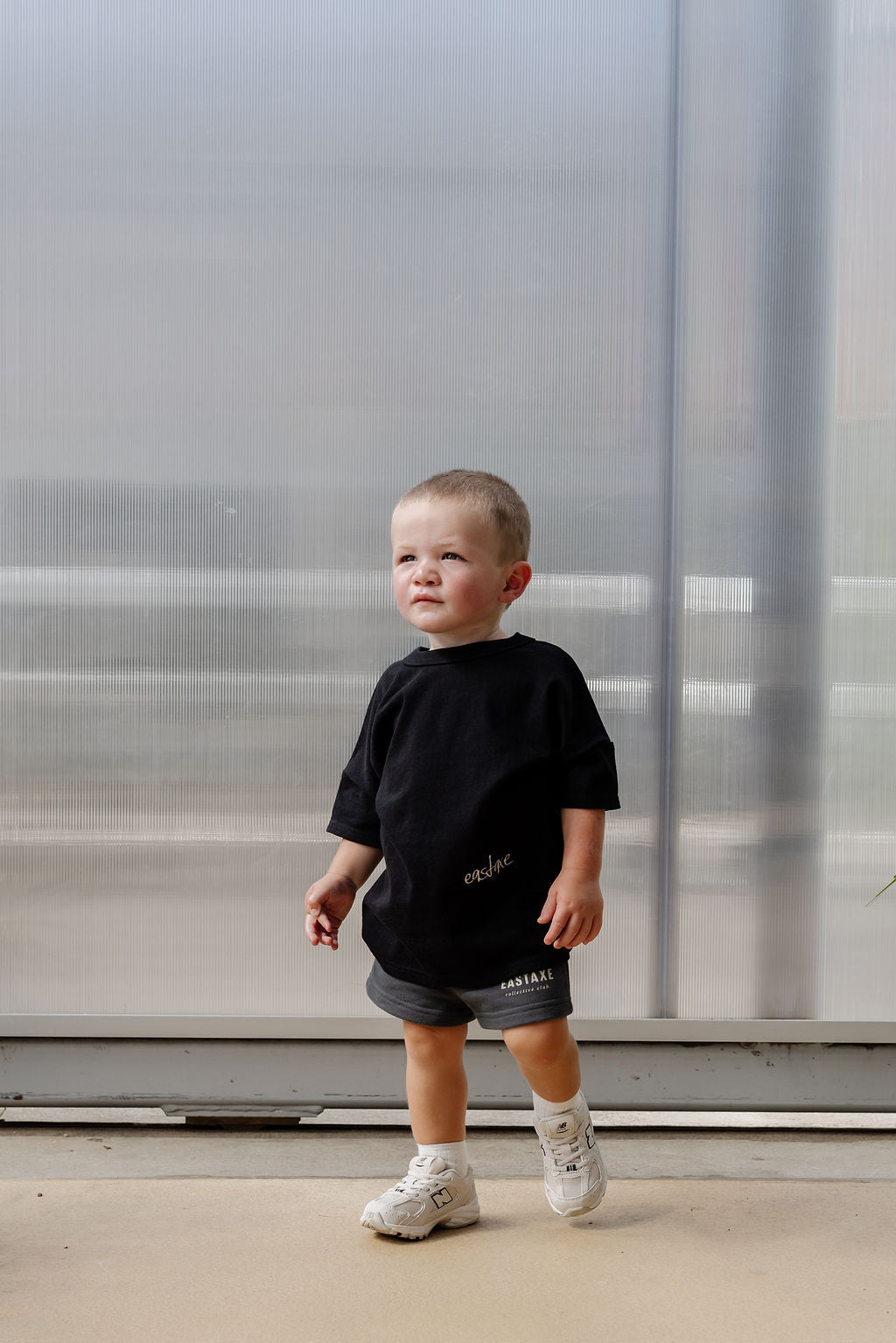 Kids Block Tee - Black