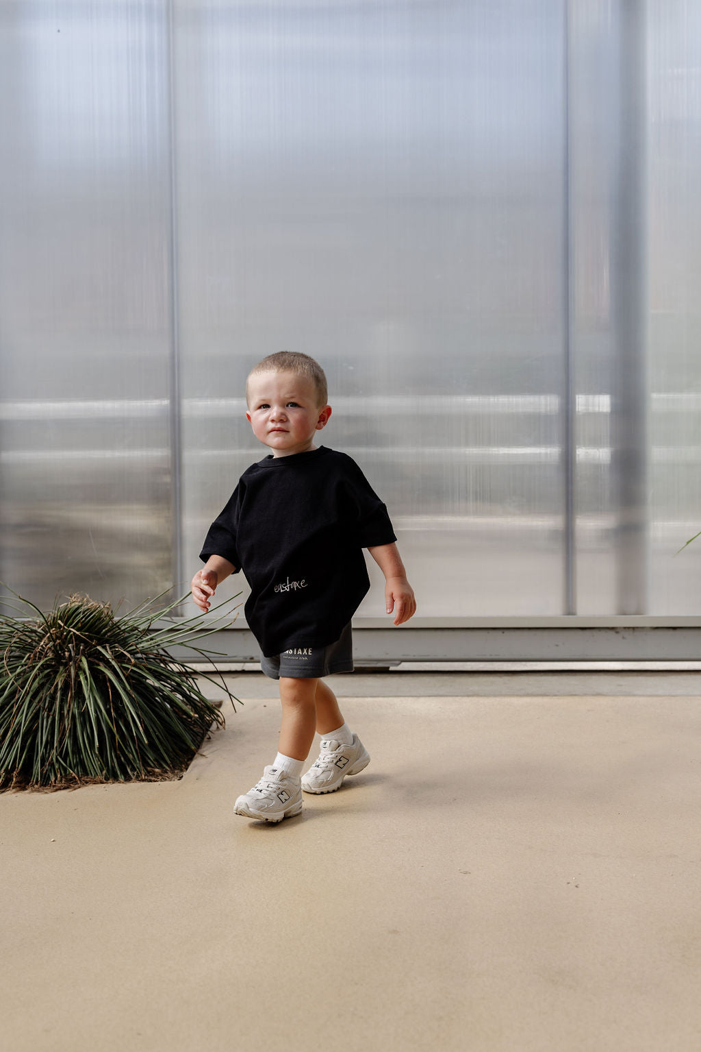 Kids Block Tee - Black