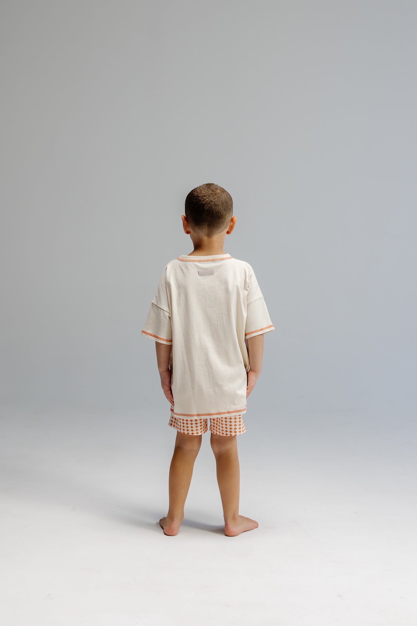 Jnr Classic Box Fit Tee - Beige