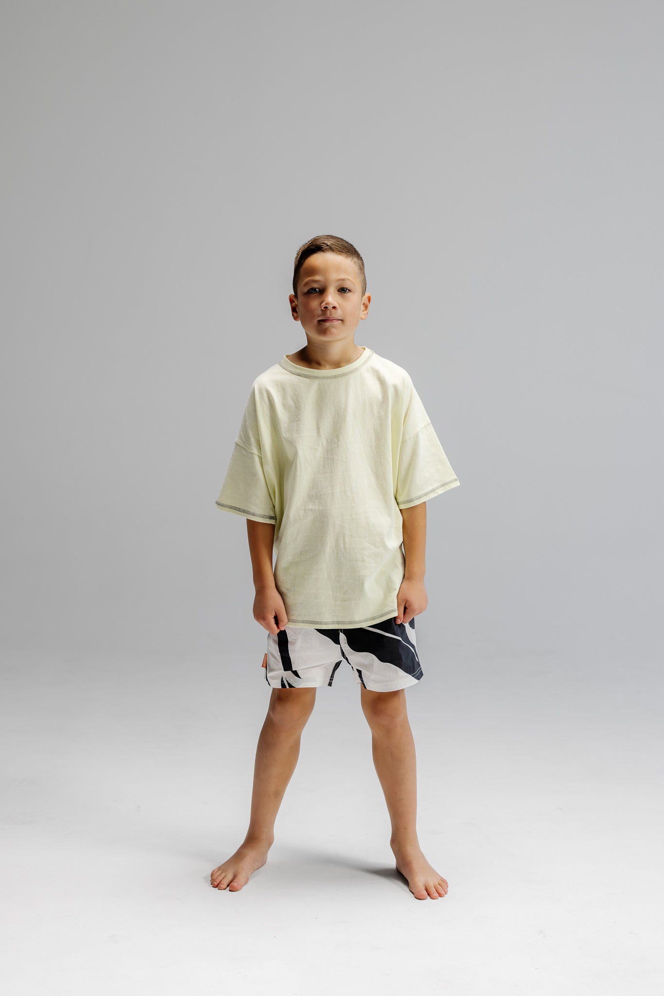 Jnr Classic Box Fit Tee - Lemon