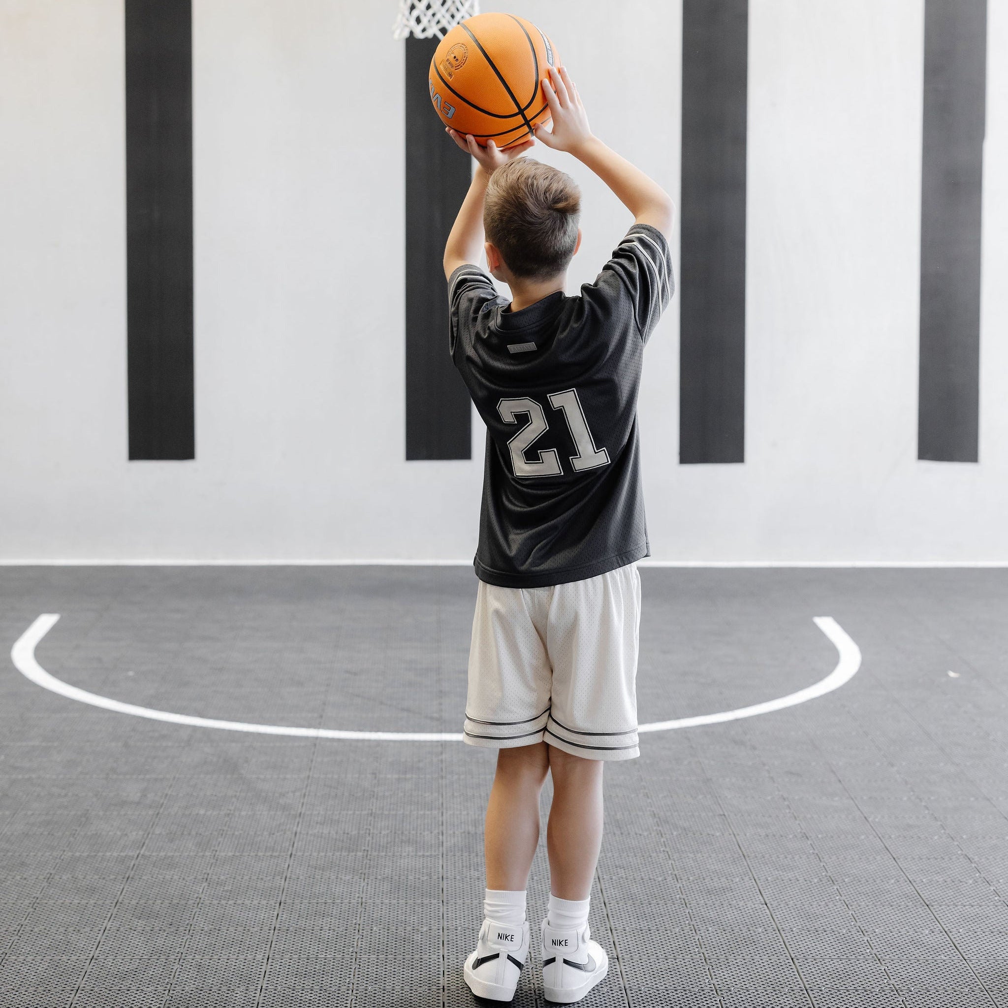 Kids Basketball Short - Cream