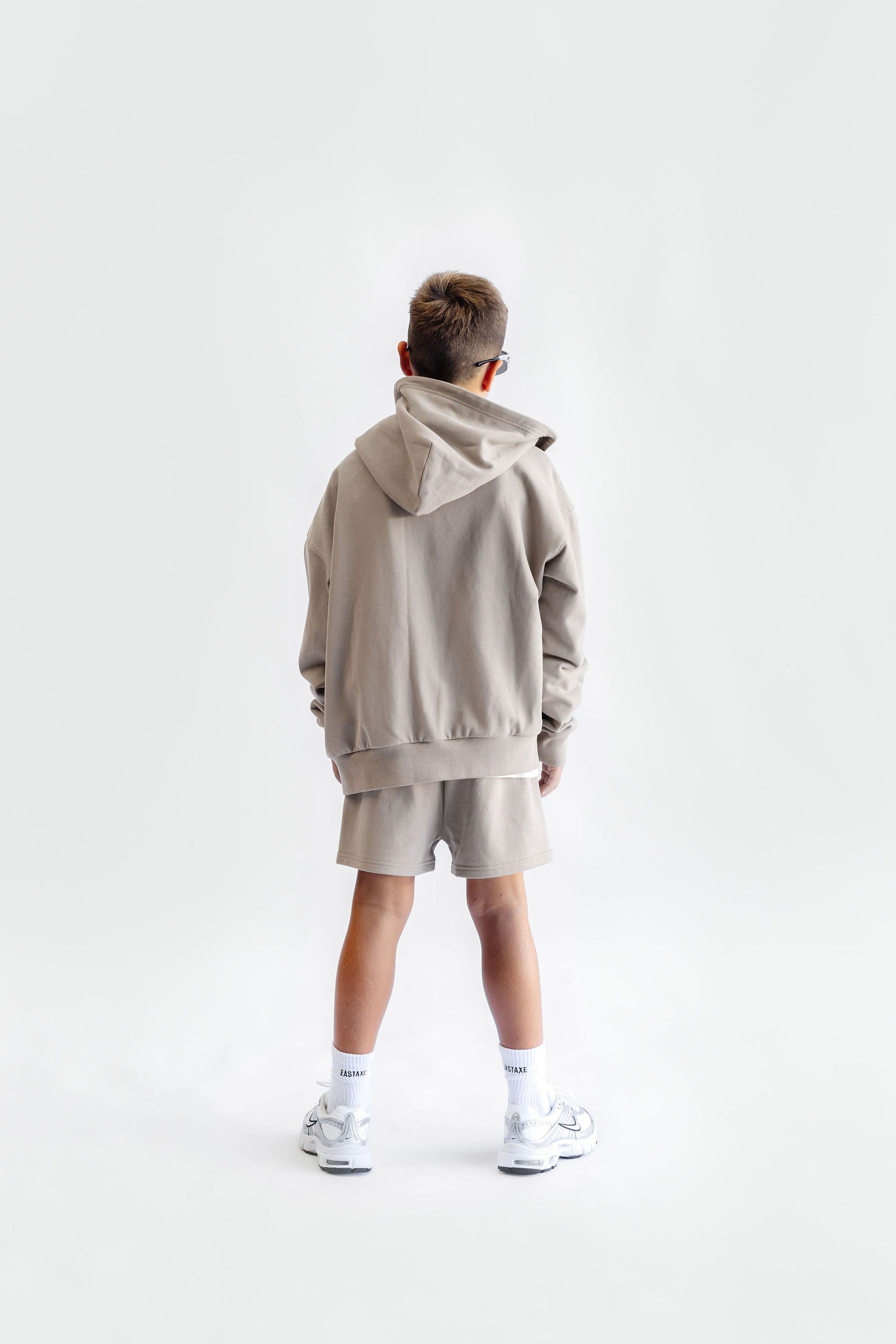 Kids Zip Hoodie - Taupe