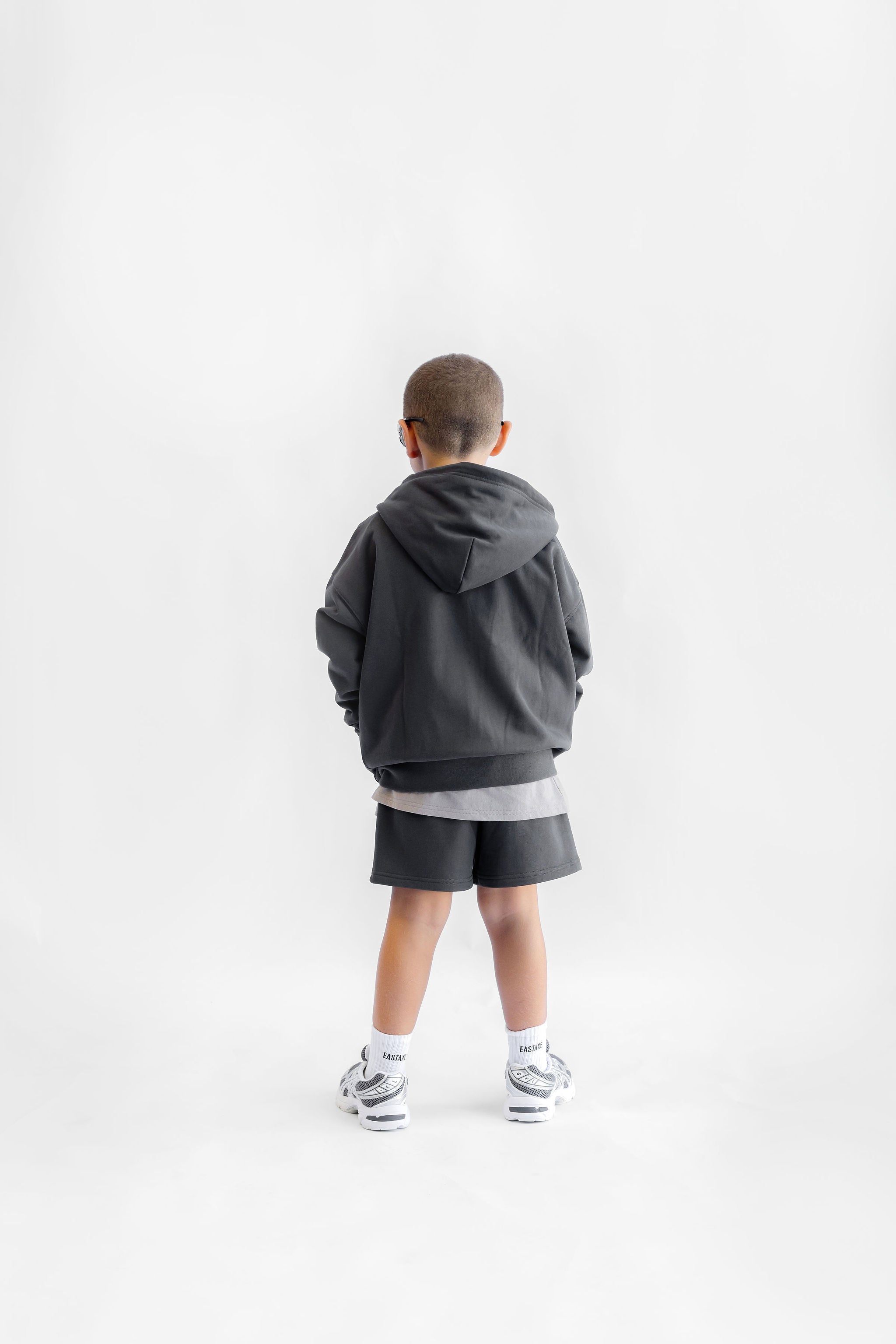 Kids Zip Hoodie - Midnight Grey