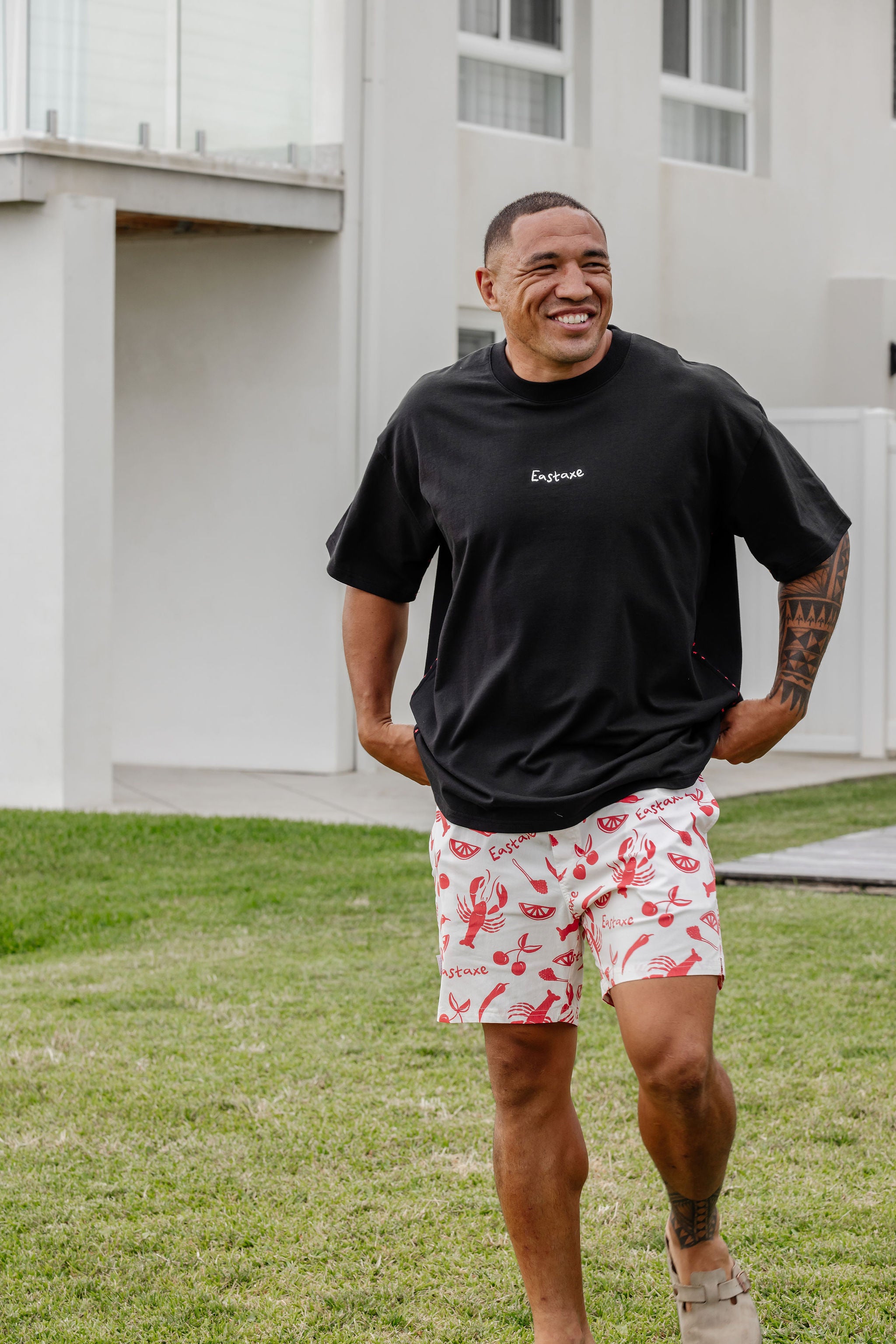 Snr Board Short - Zesty Red