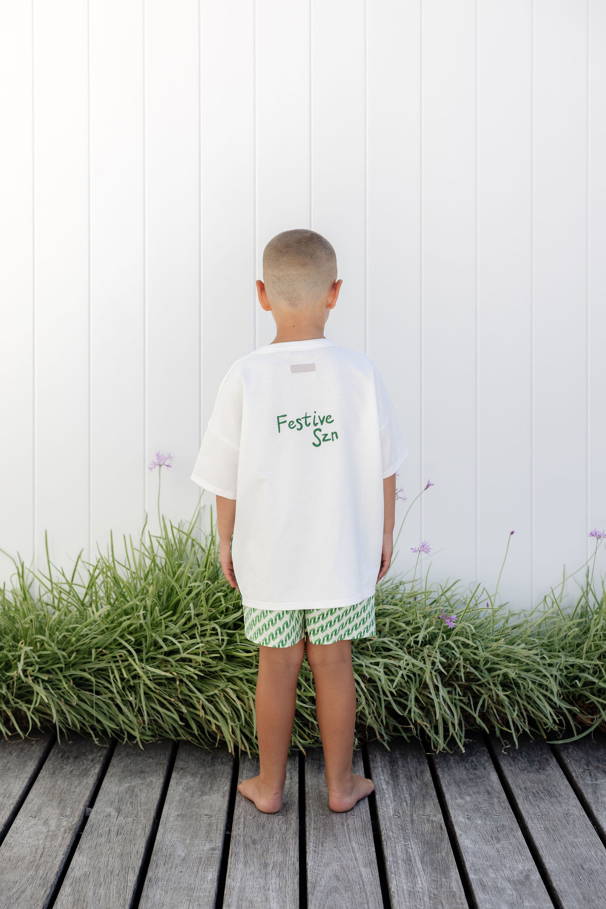 Jnr Board Short - Ziggy Green