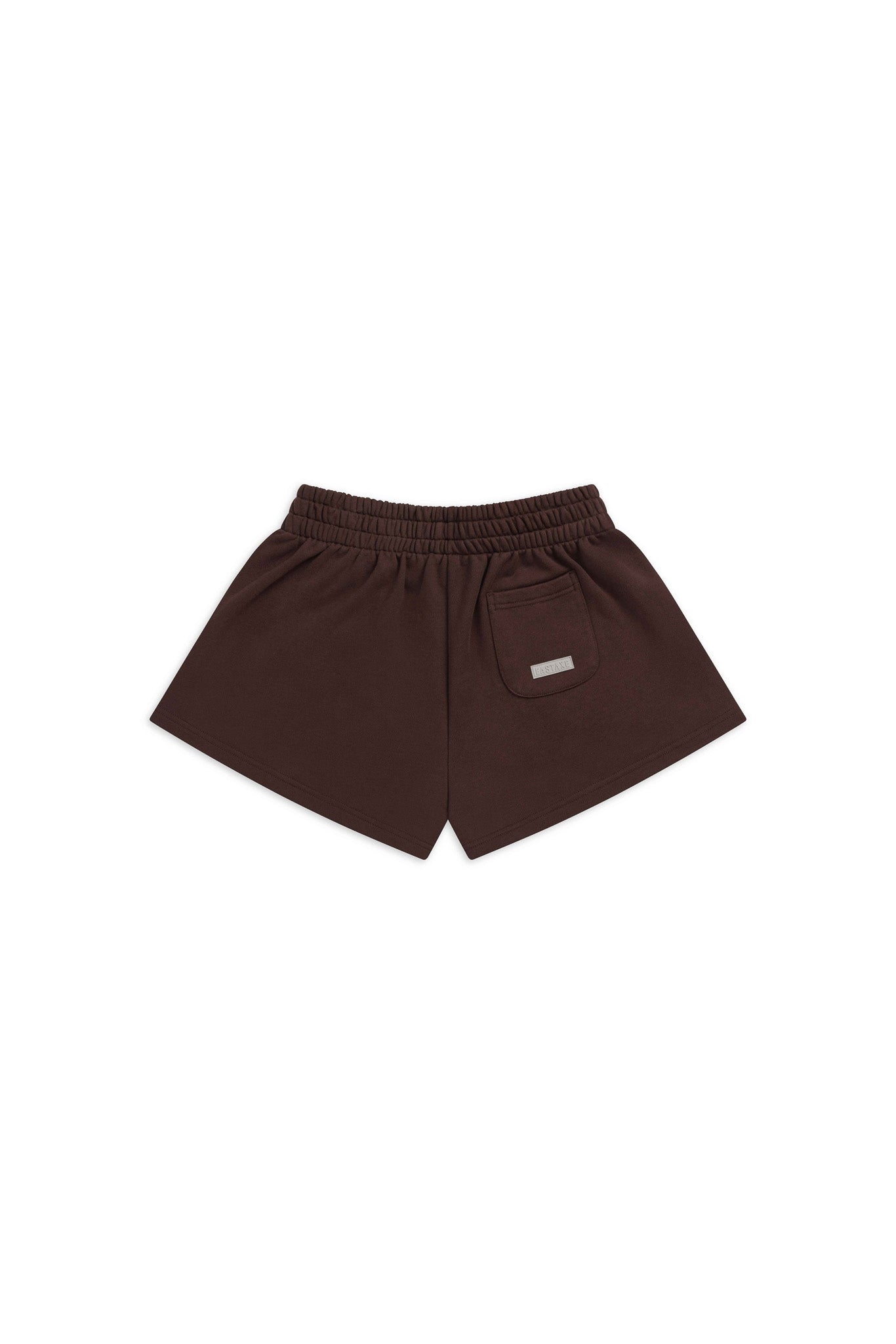 Womens High Rise Shorts - Chocolate