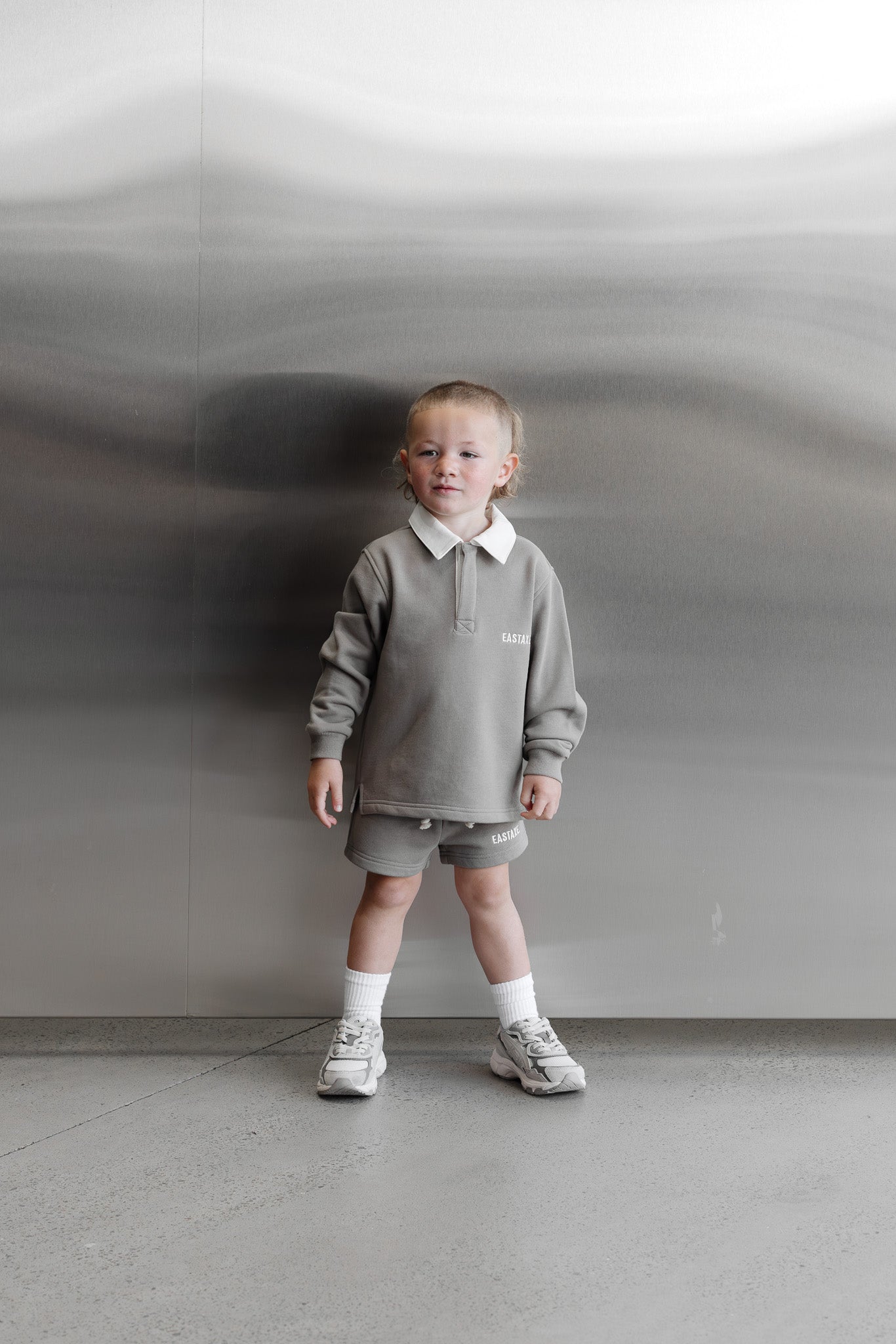 Kids Rugby Polo - Stone