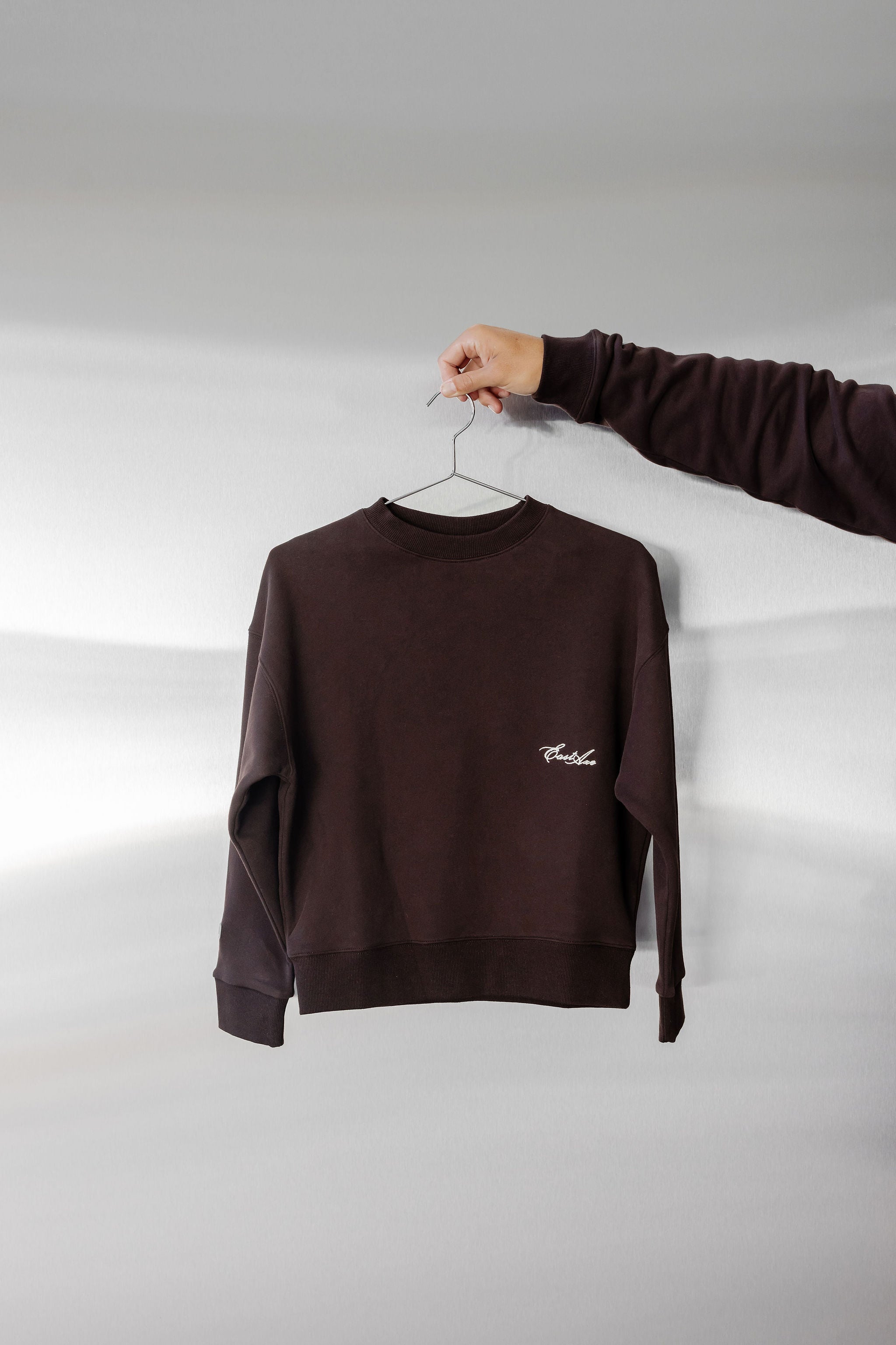 Kids Fleece Crewneck - Chocolate