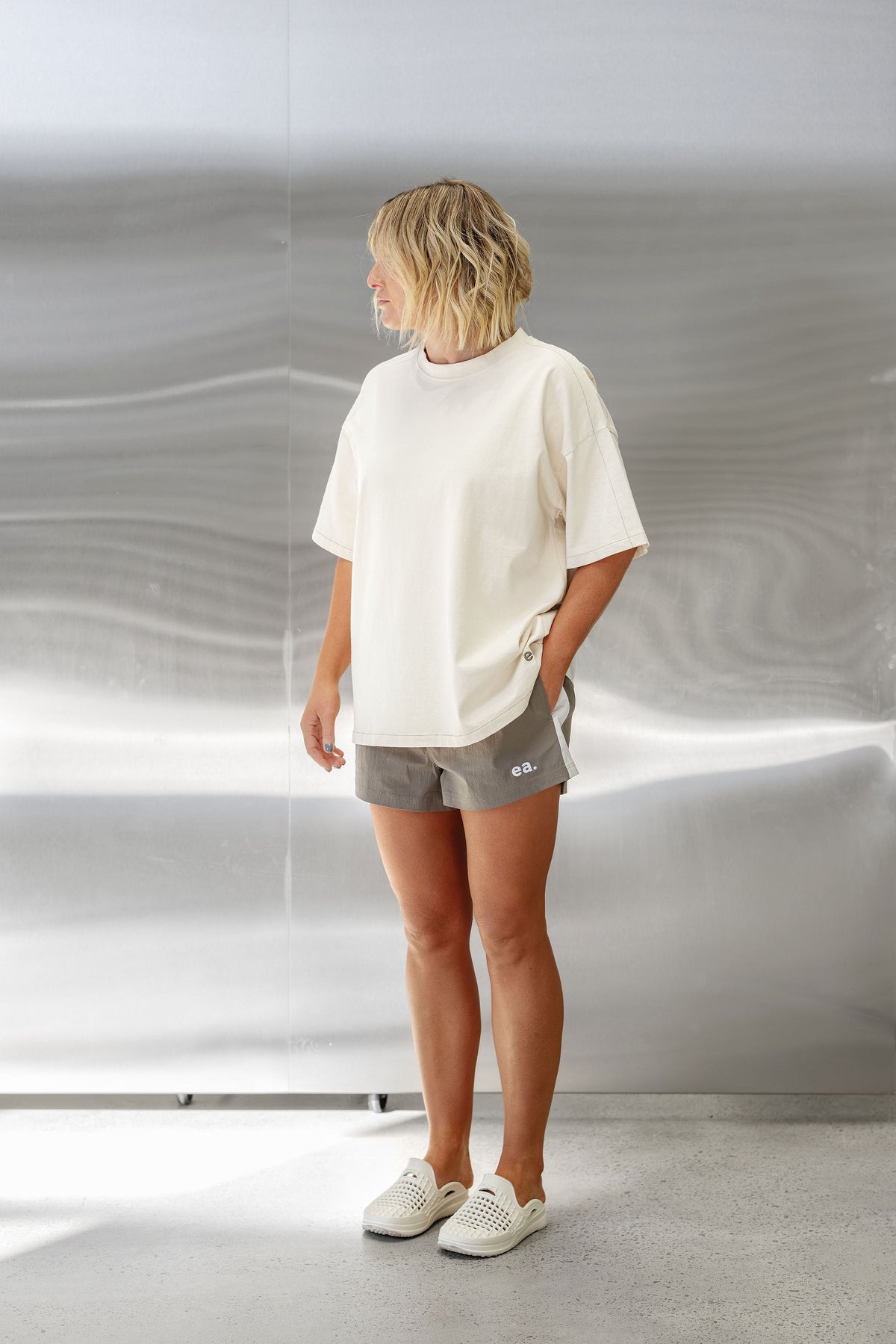Unisex Classic Box Fit Tee - Beige