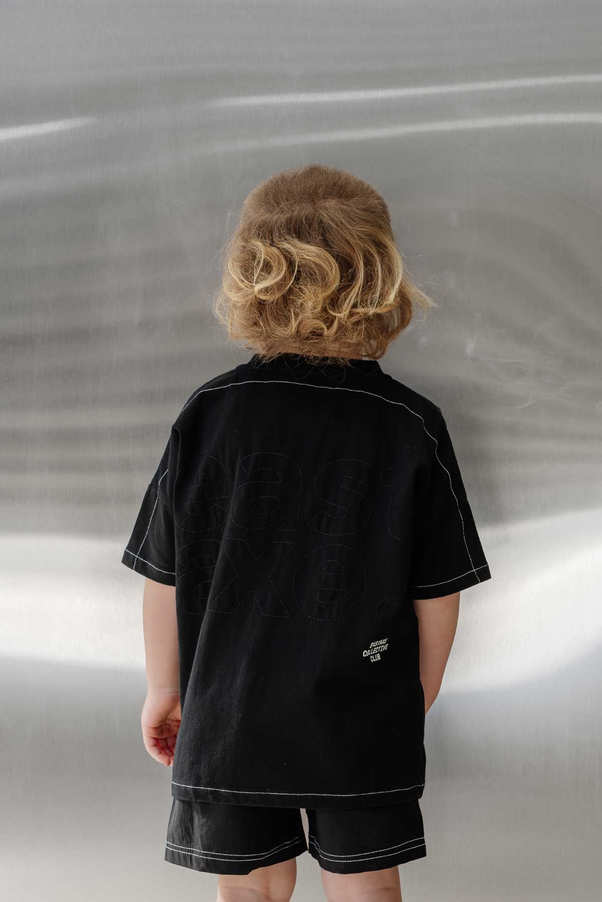 Kids Classic Box Fit Tee - Black