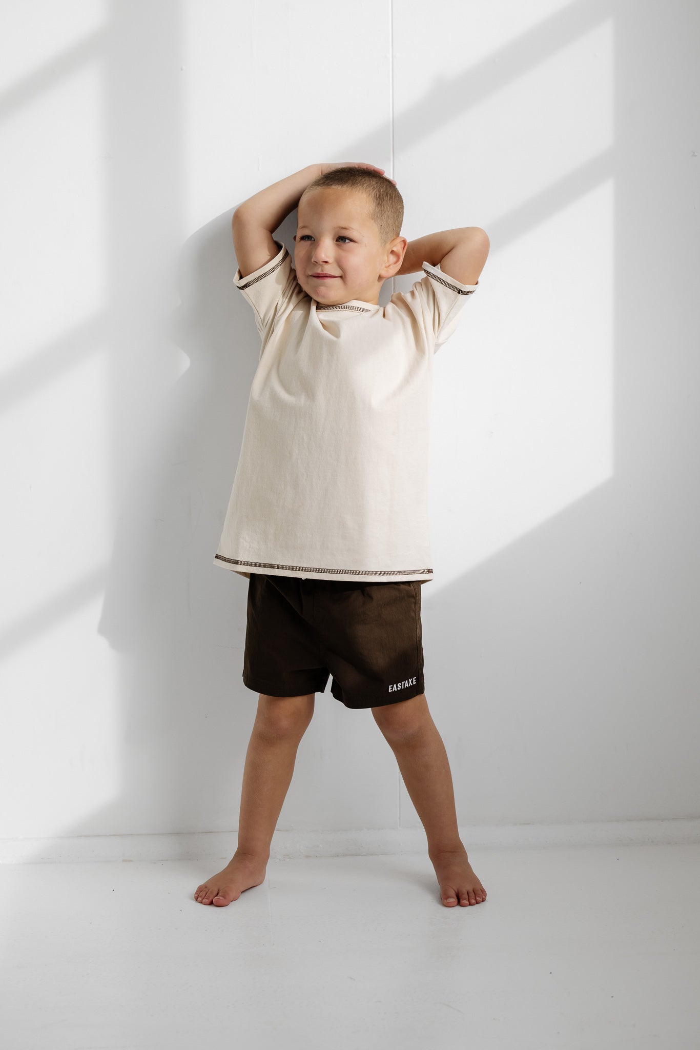 jnr board short - chocolate