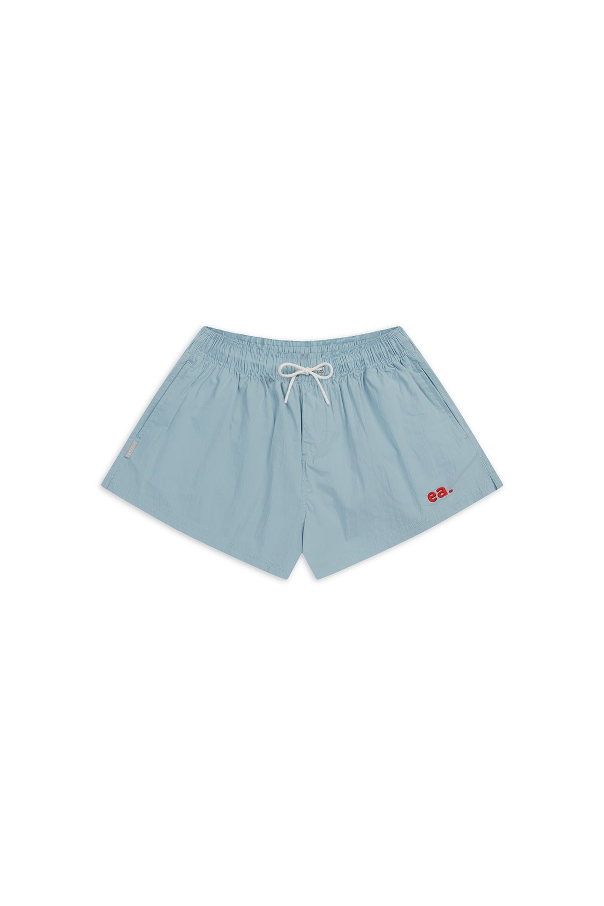 Womens High Rise Swim Shorts - Ice Blue