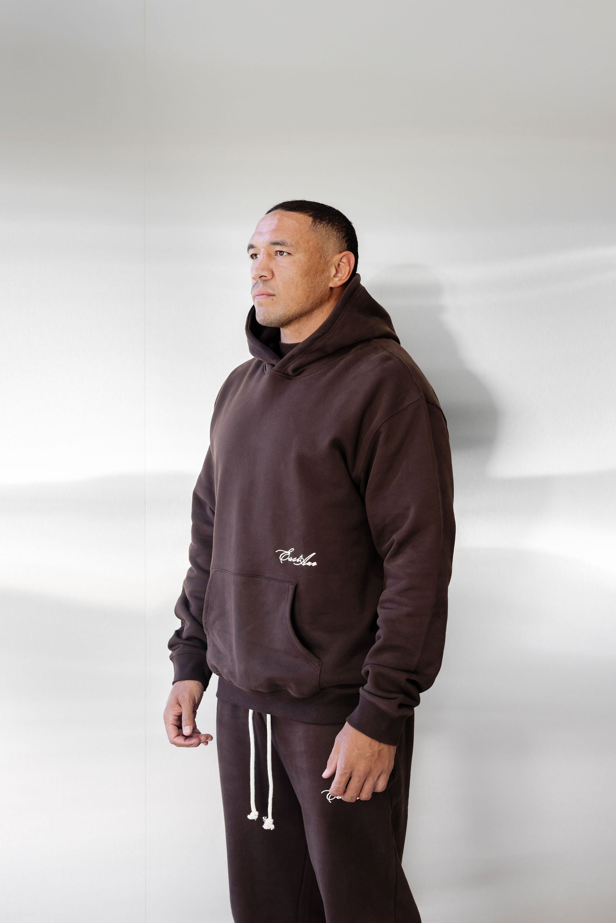Unisex Fleece Hoodie - Chocolate