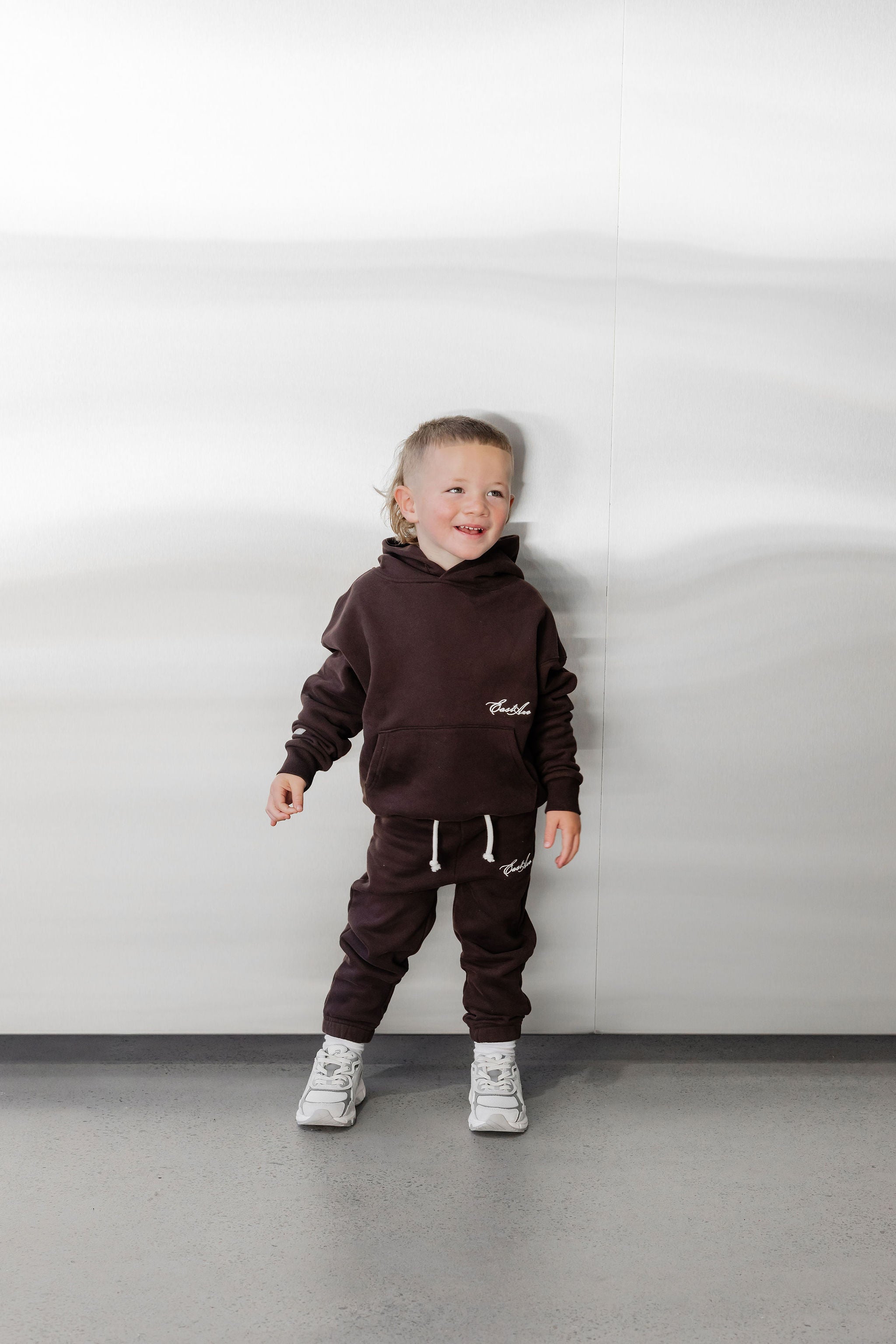 Kids Fleece Trackpant - Chocolate