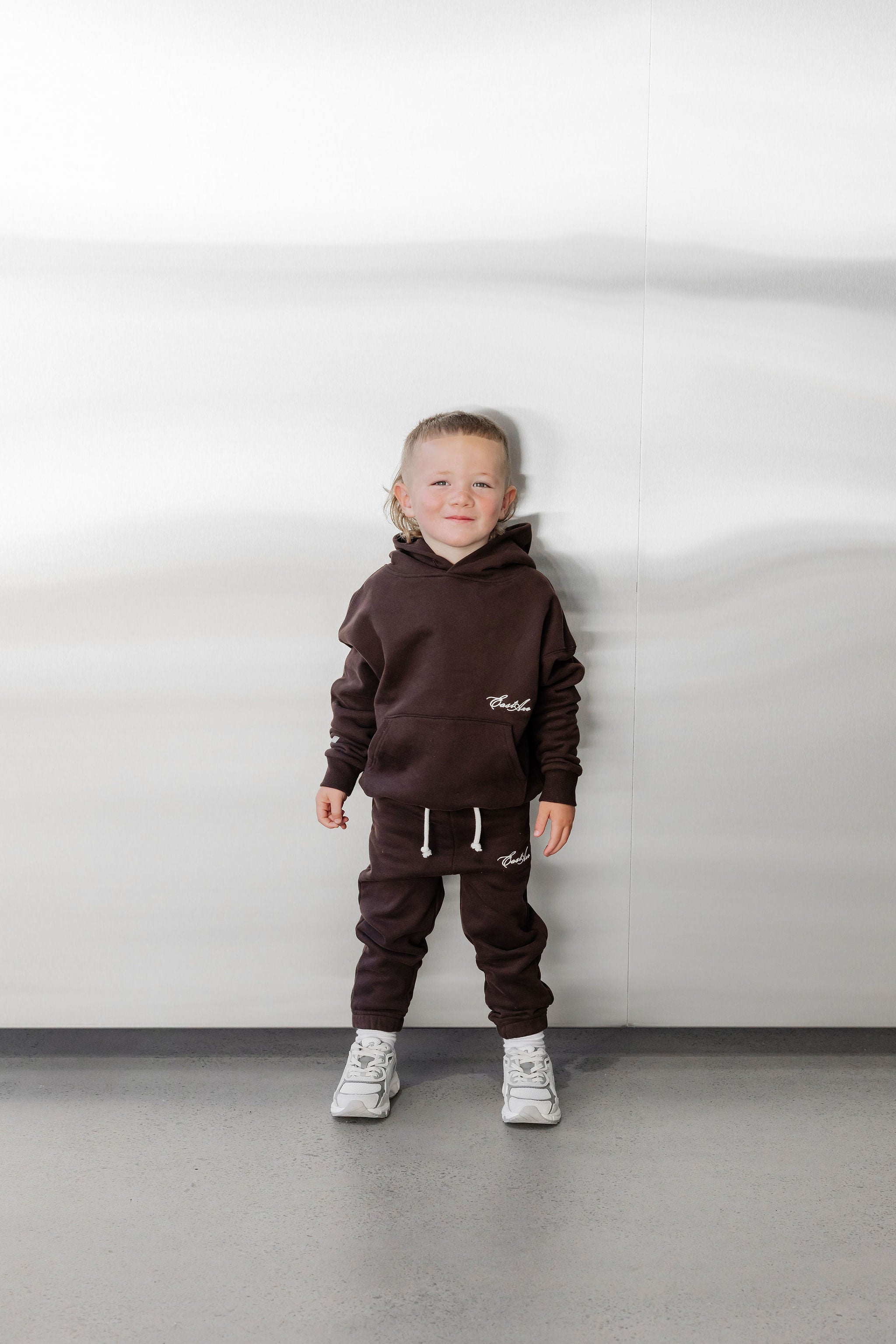 Kids Fleece Trackpant - Chocolate