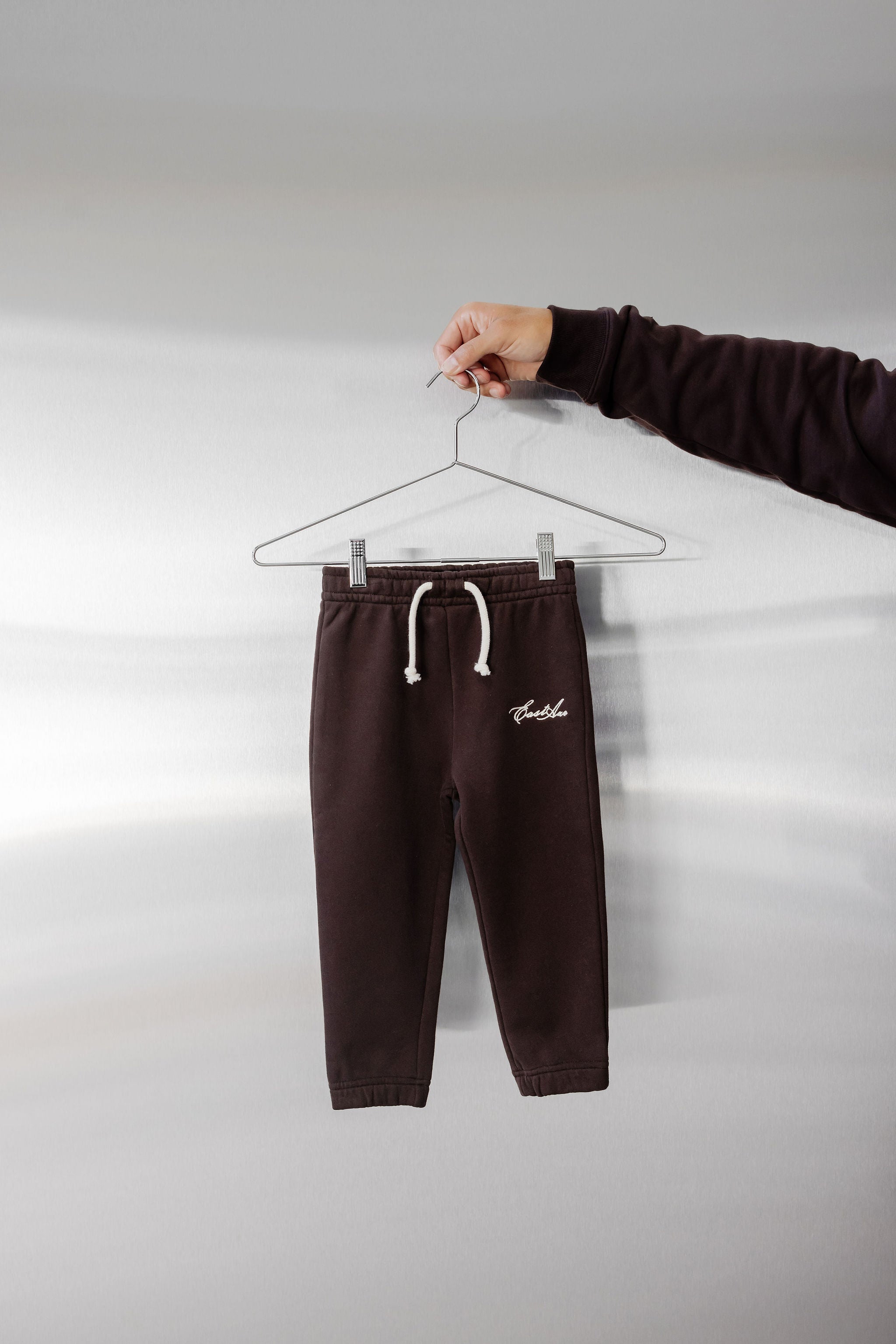 Kids Fleece Trackpant - Chocolate