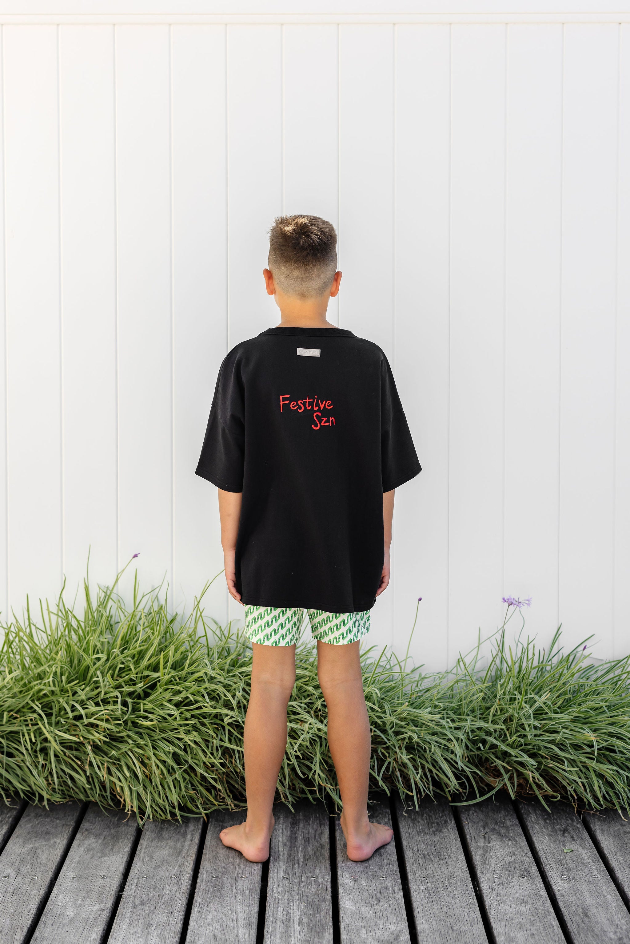 Jnr Board Short - Ziggy Green