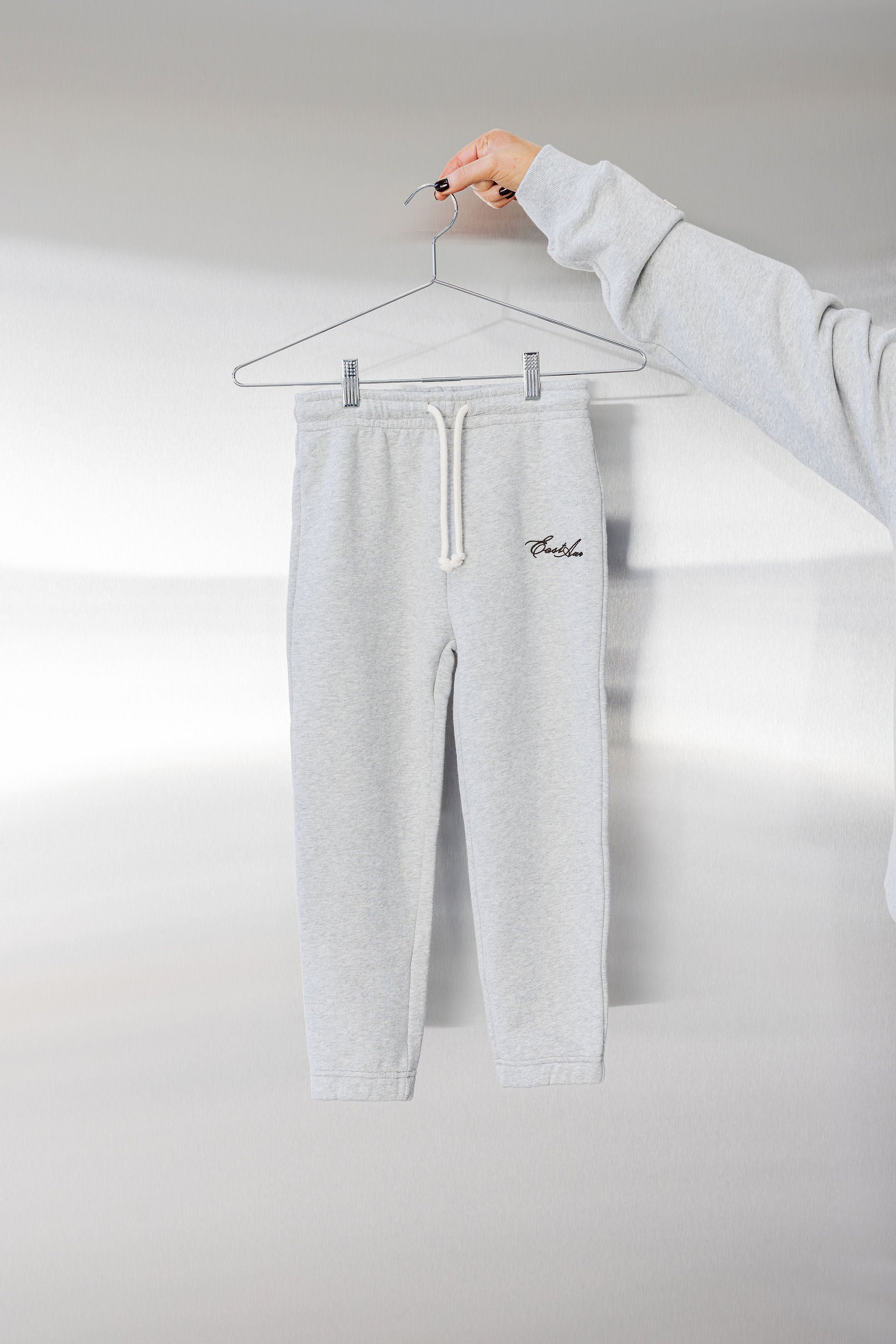 Kids Fleece Trackpant - Grey Marle