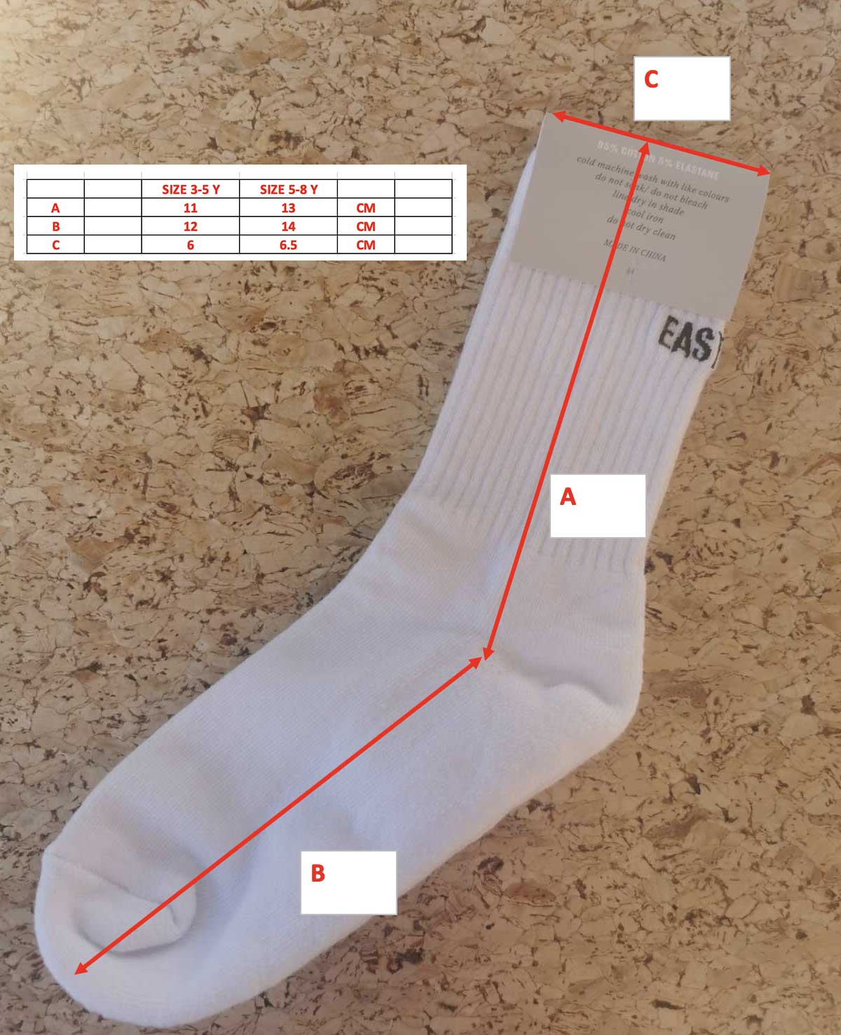 Essential Thick Knit Sock - Kids 3-5YRS