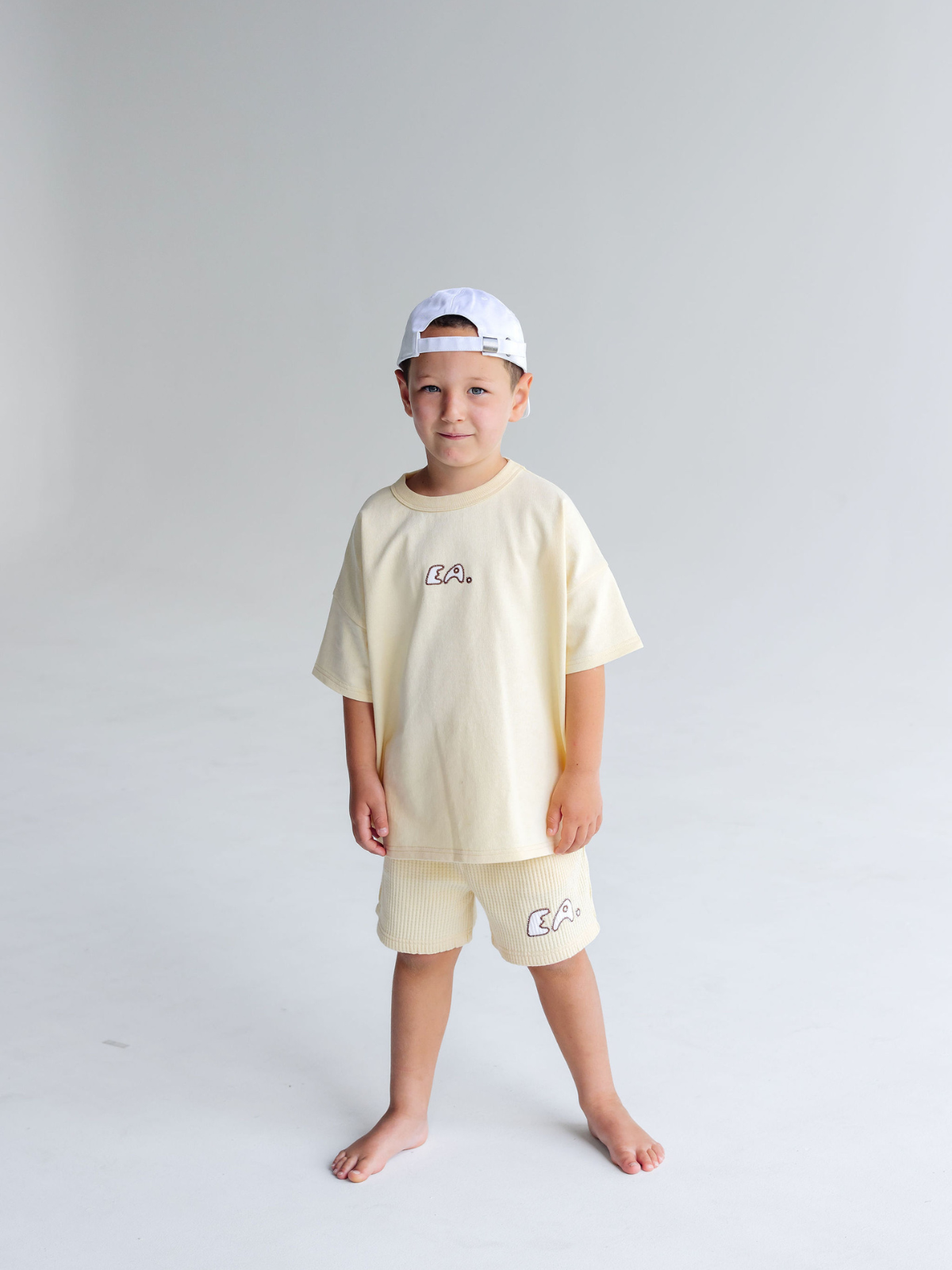 Kids EA Box Tee - Butter