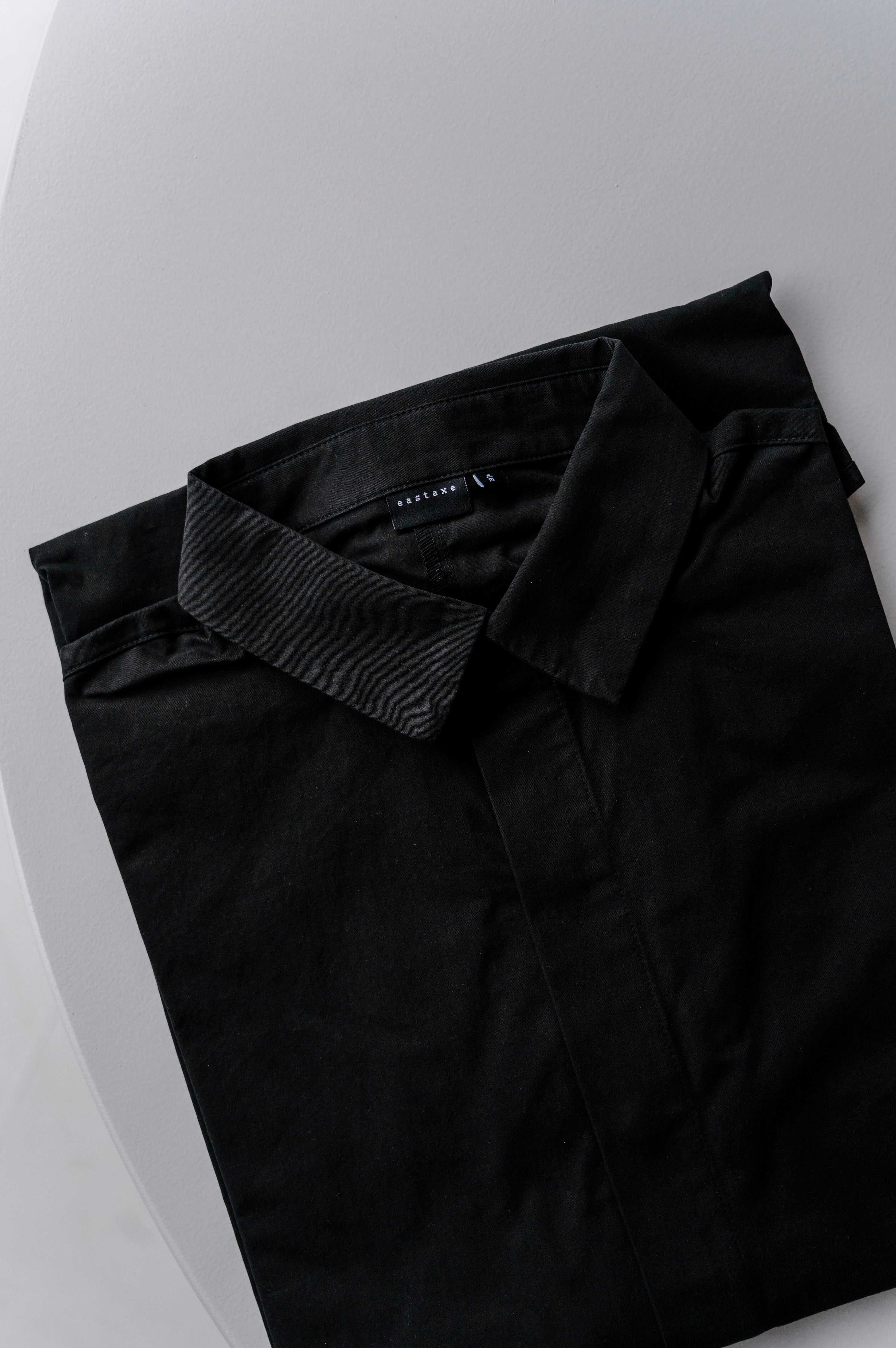 Long Sleeve Button Up Shirt - Black