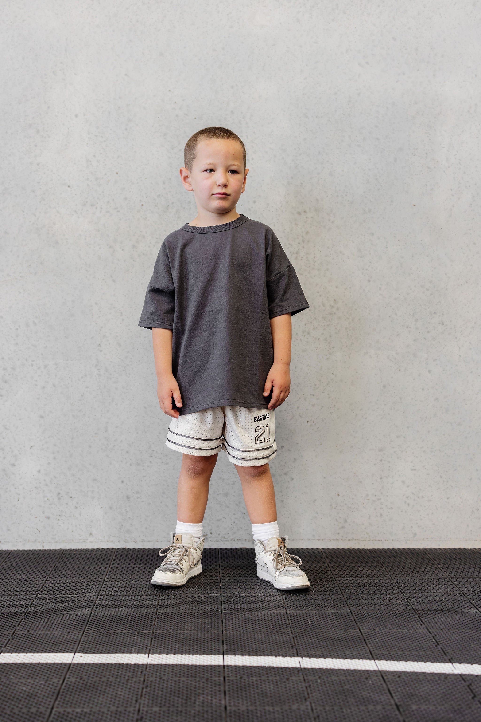 Kids Essential Tee - Charcoal