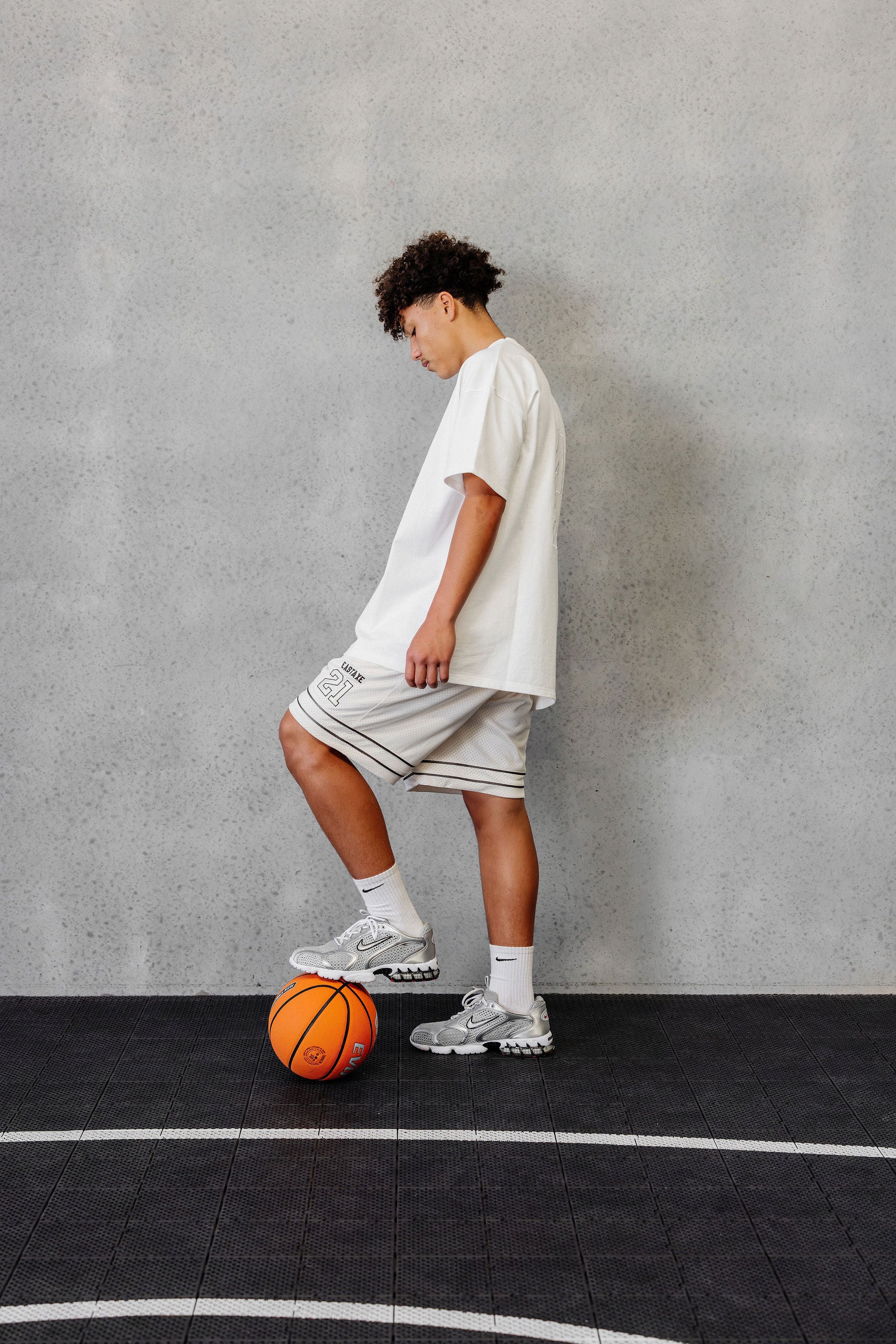 Adults Basketball Shorts - Cream