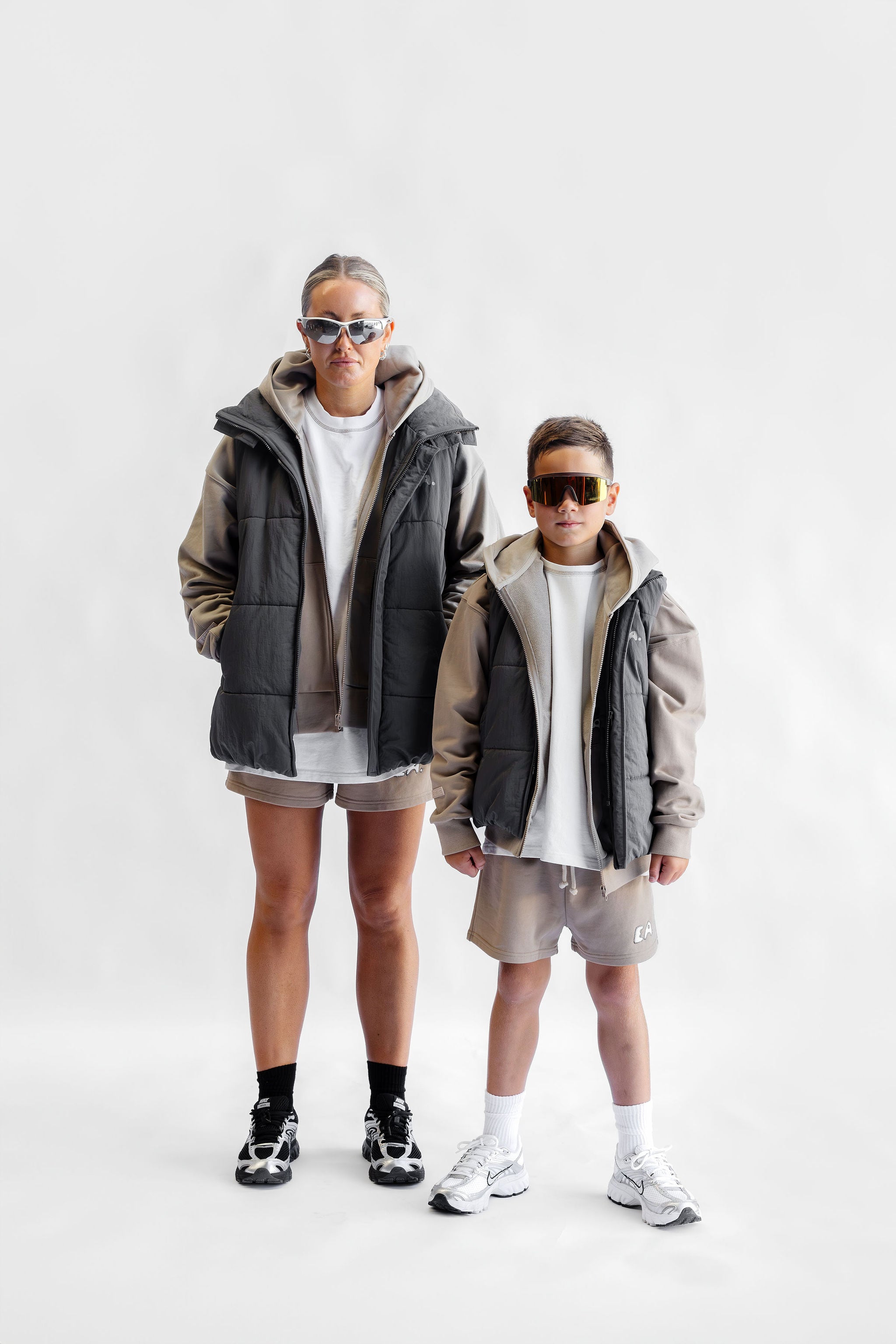 Kids Puffer Vest - Midnight Grey