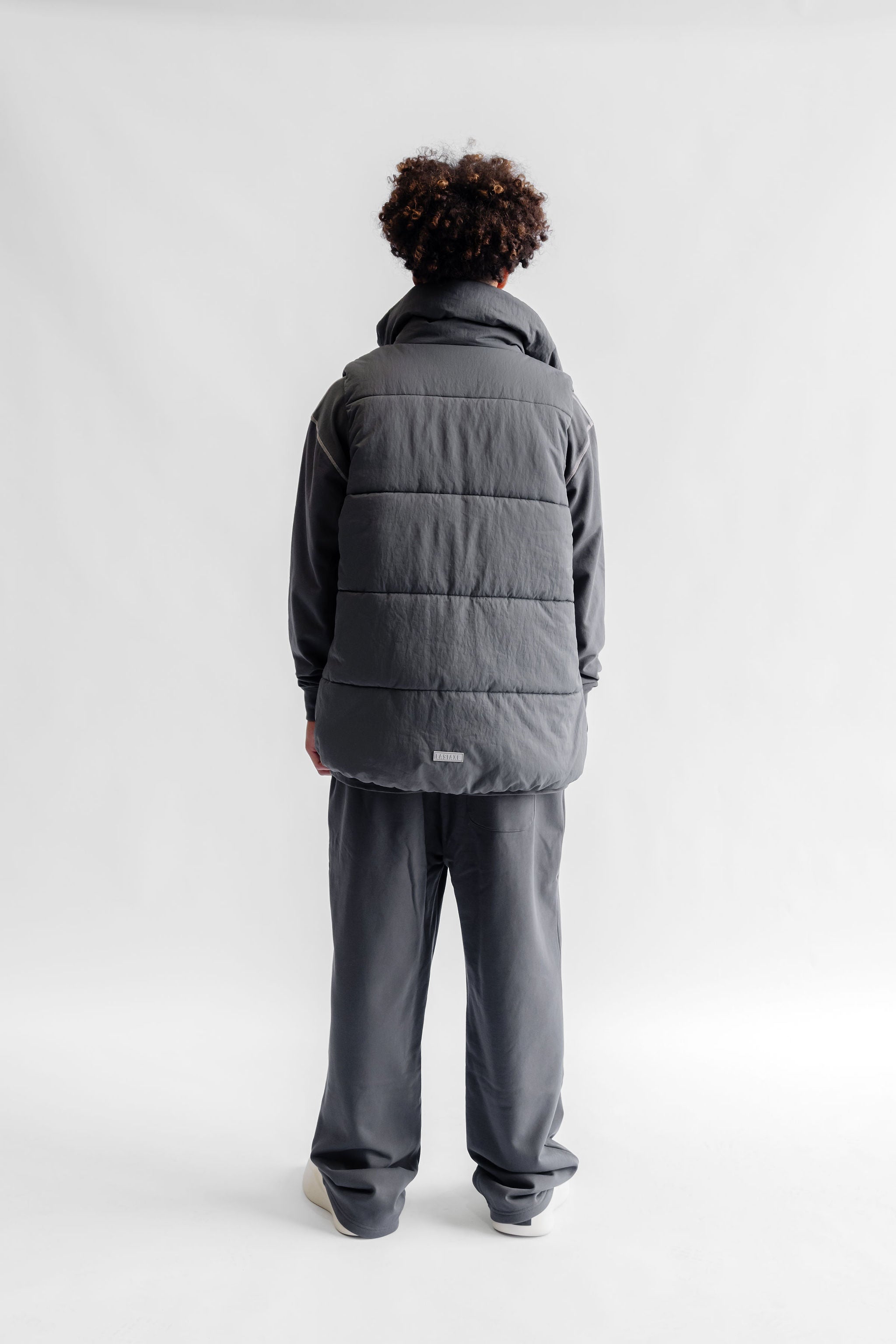 Unisex Wide Leg Trackpant - Midnight Grey