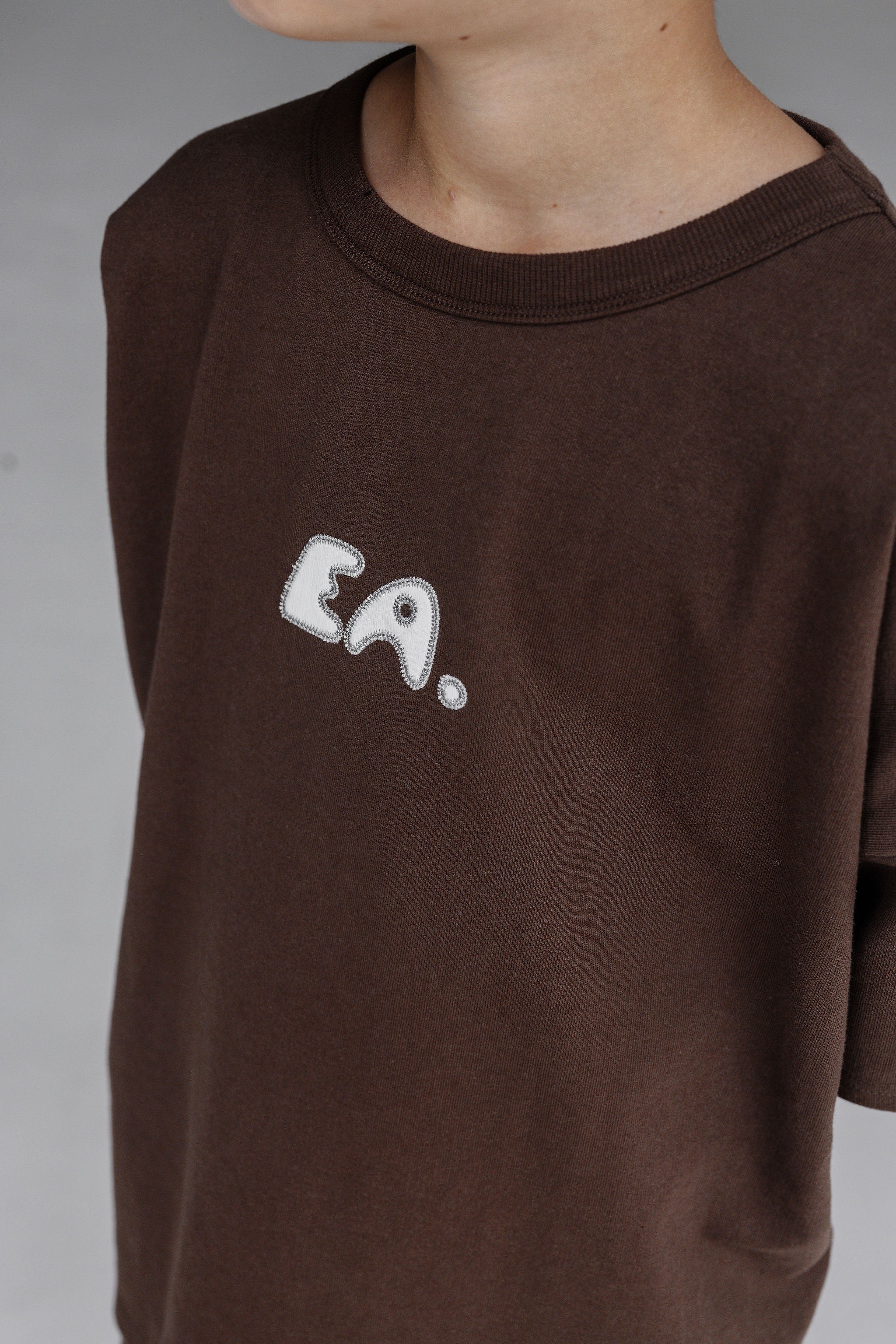 Kids EA Box Tee - Brown