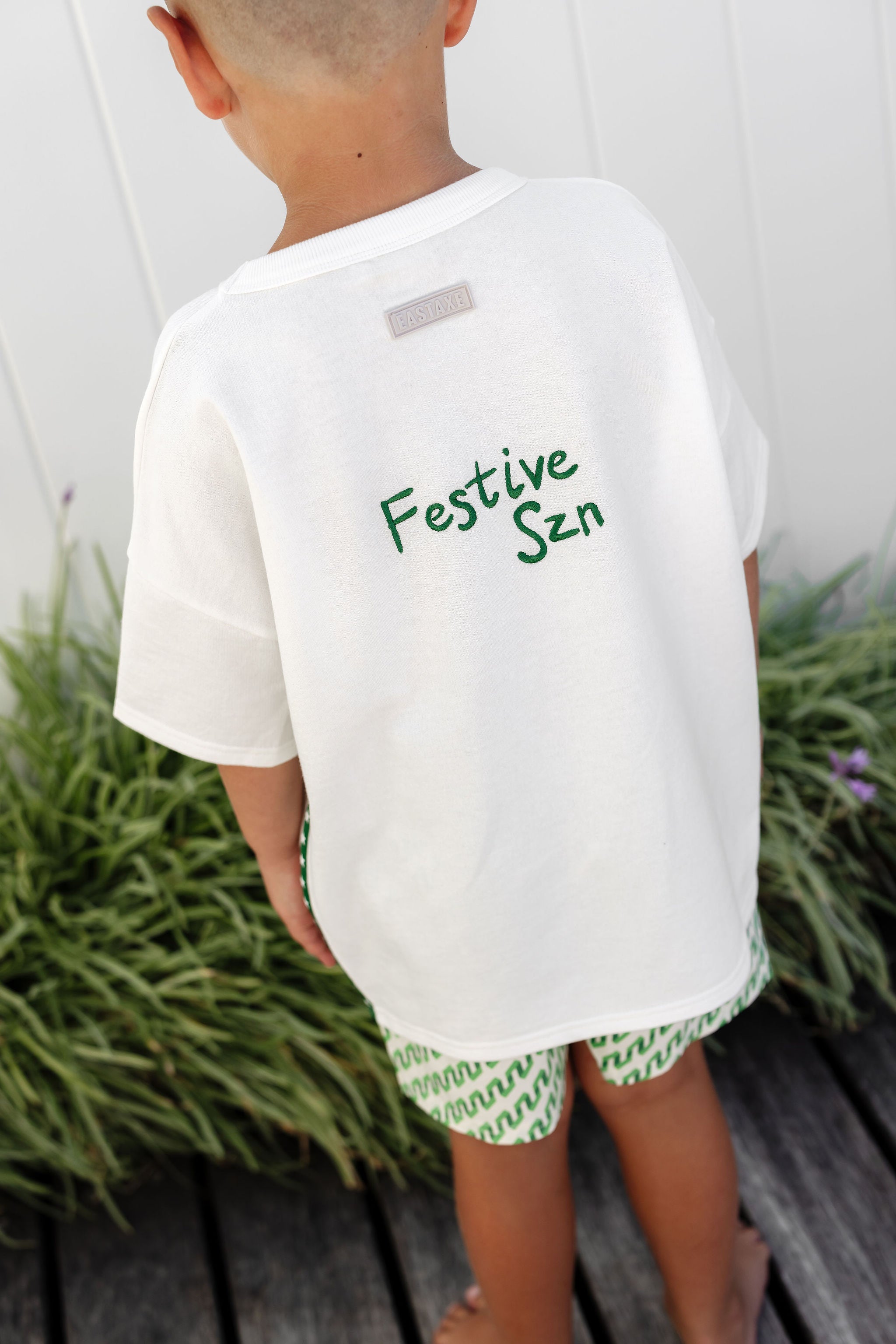 Kids Festive Szn Tee - White