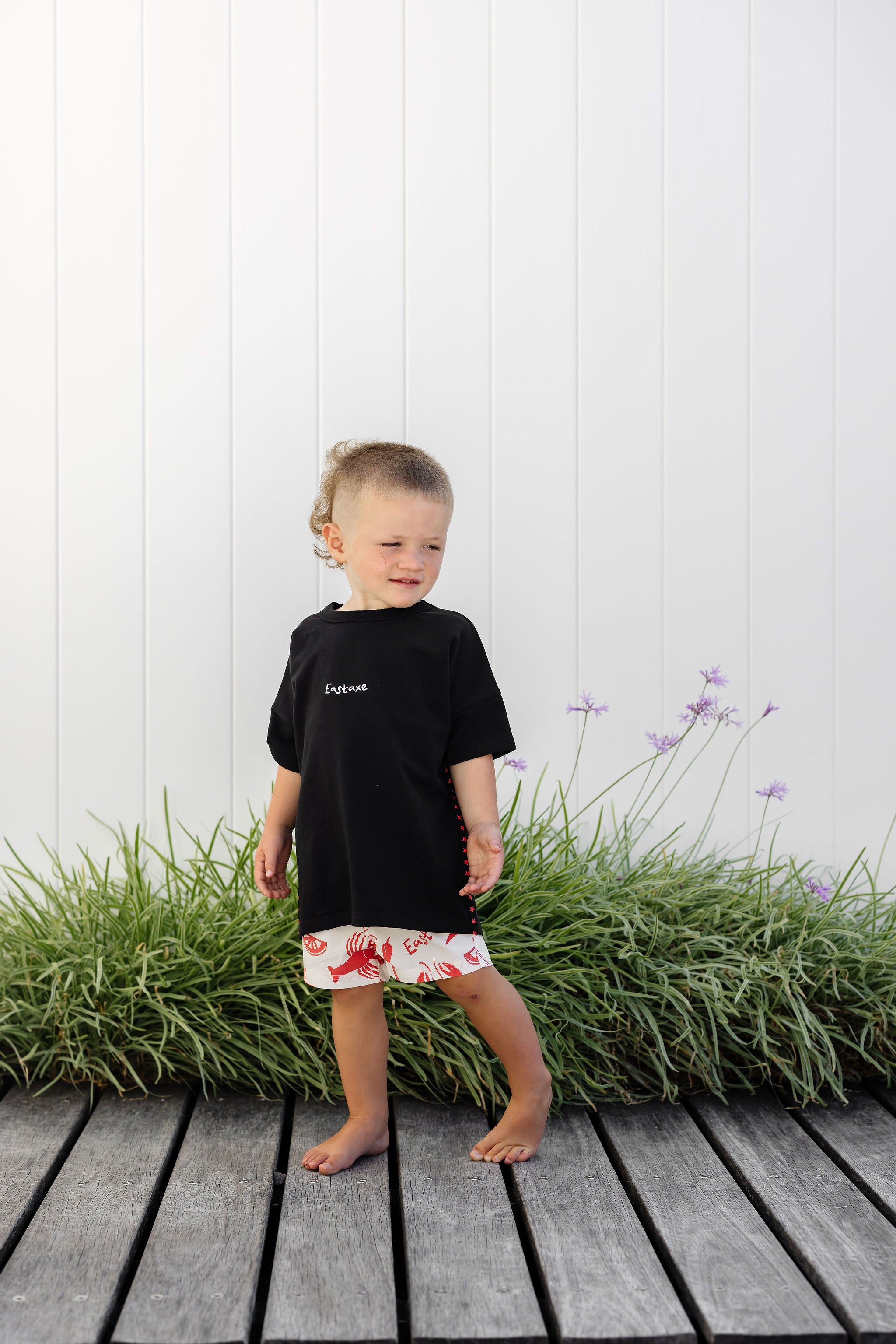 Jnr Board Short - Zesty Red