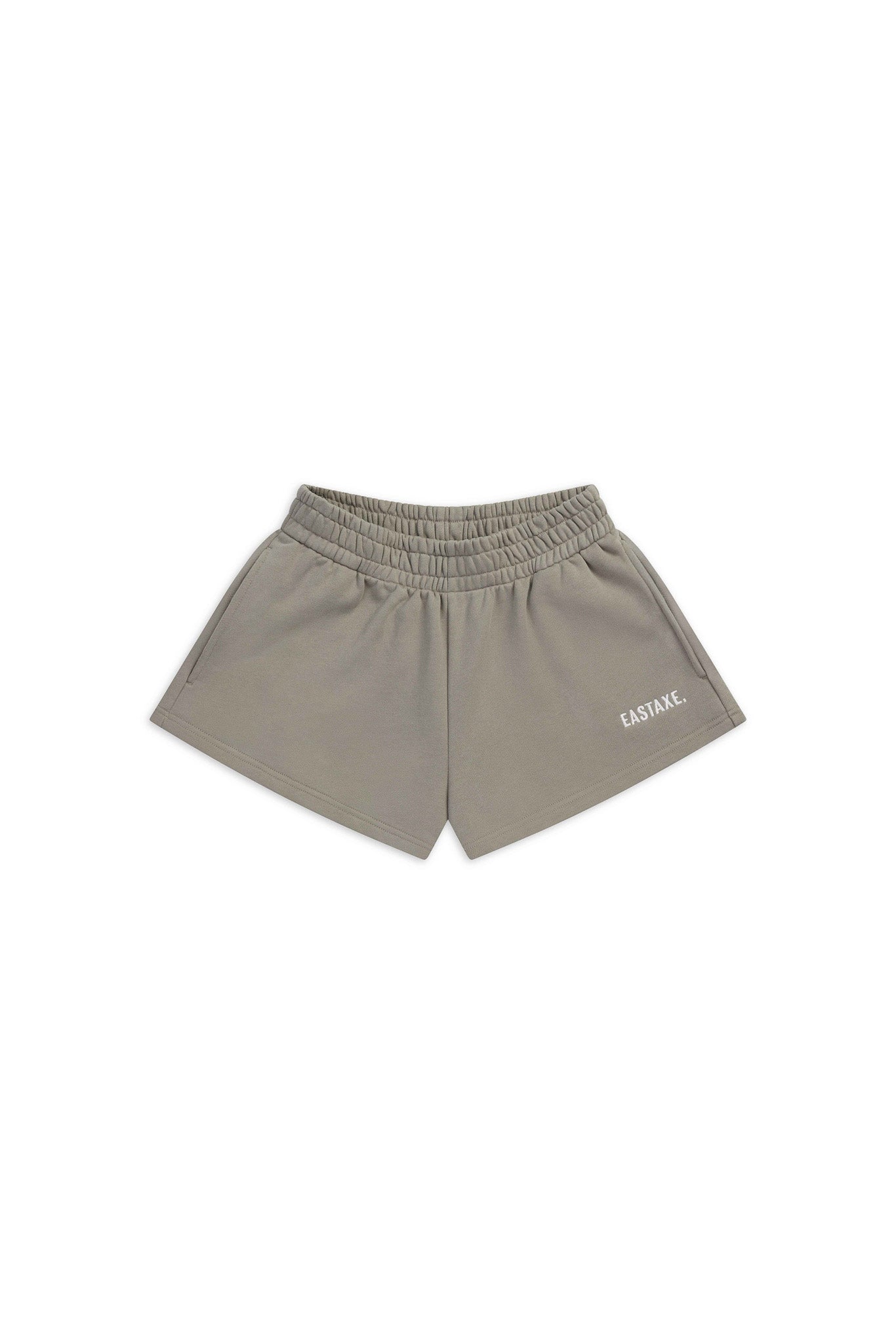 Womens High Rise Shorts - Stone