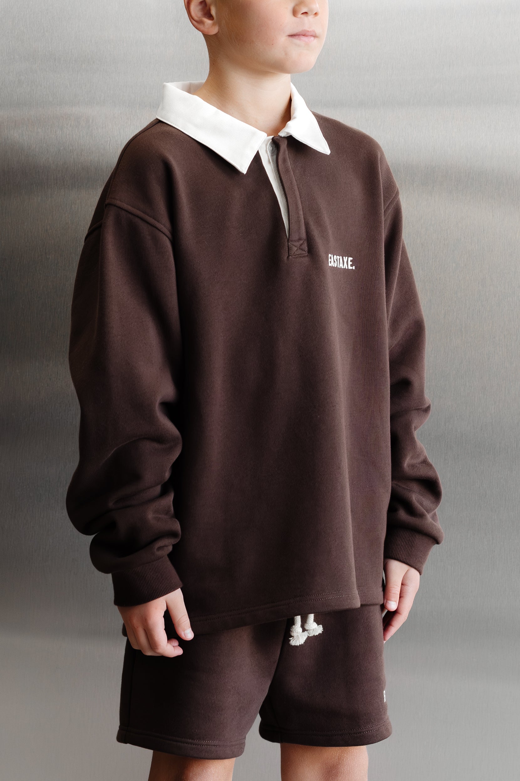 Kids Rugby Polo - Chocolate