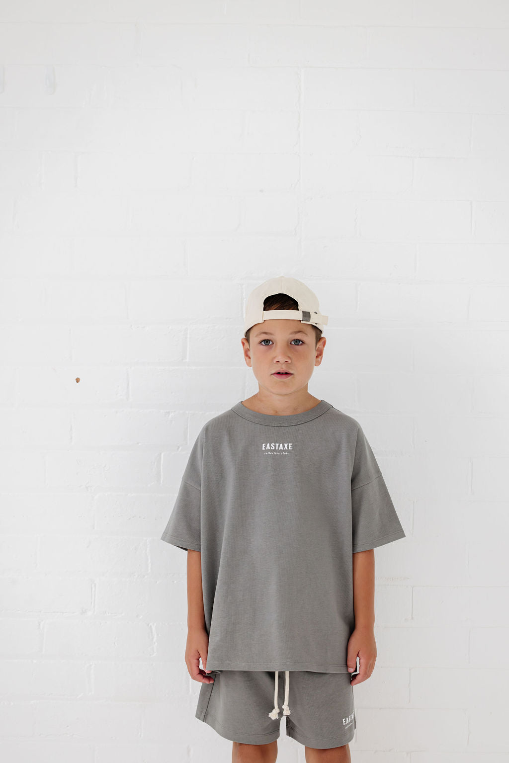 Everyday Box Fit Tee - Light Grey