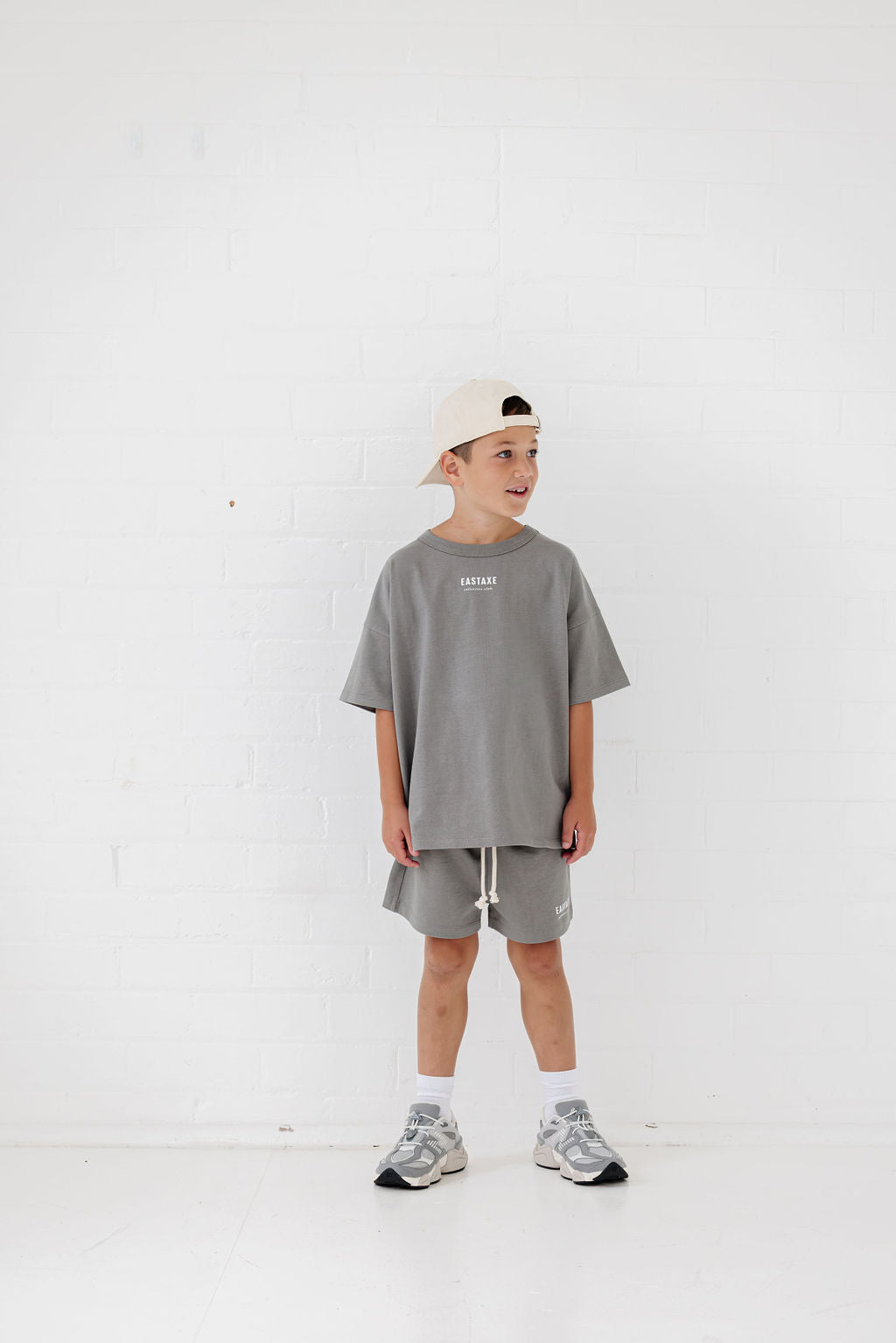 Everyday Box Fit Tee - Light Grey