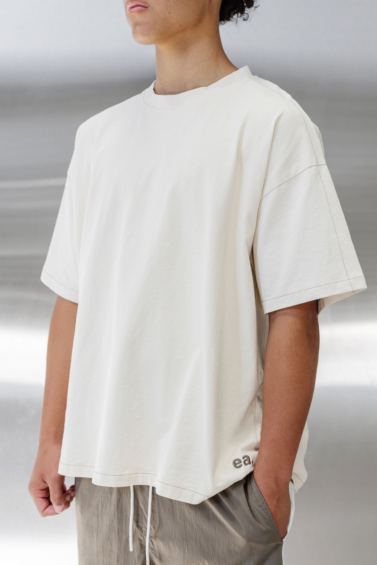 Unisex Classic Box Fit Tee - Beige