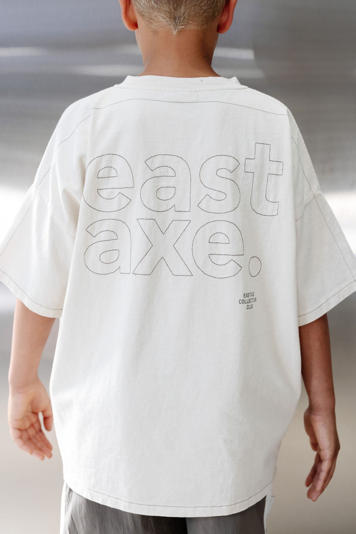 Teen Classic Box Fit Tee - Beige