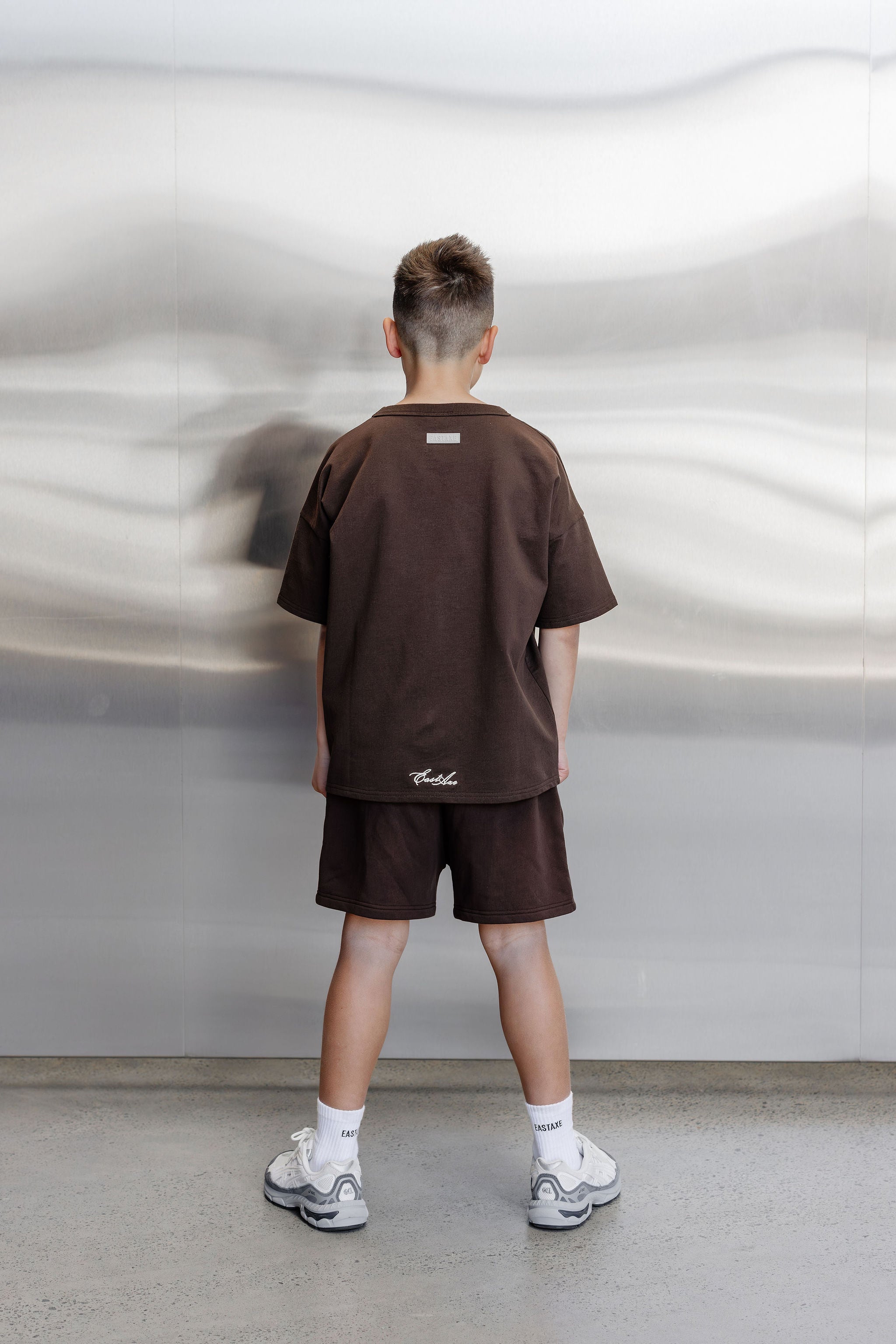 Kids Box Fit Tee - Chocolate