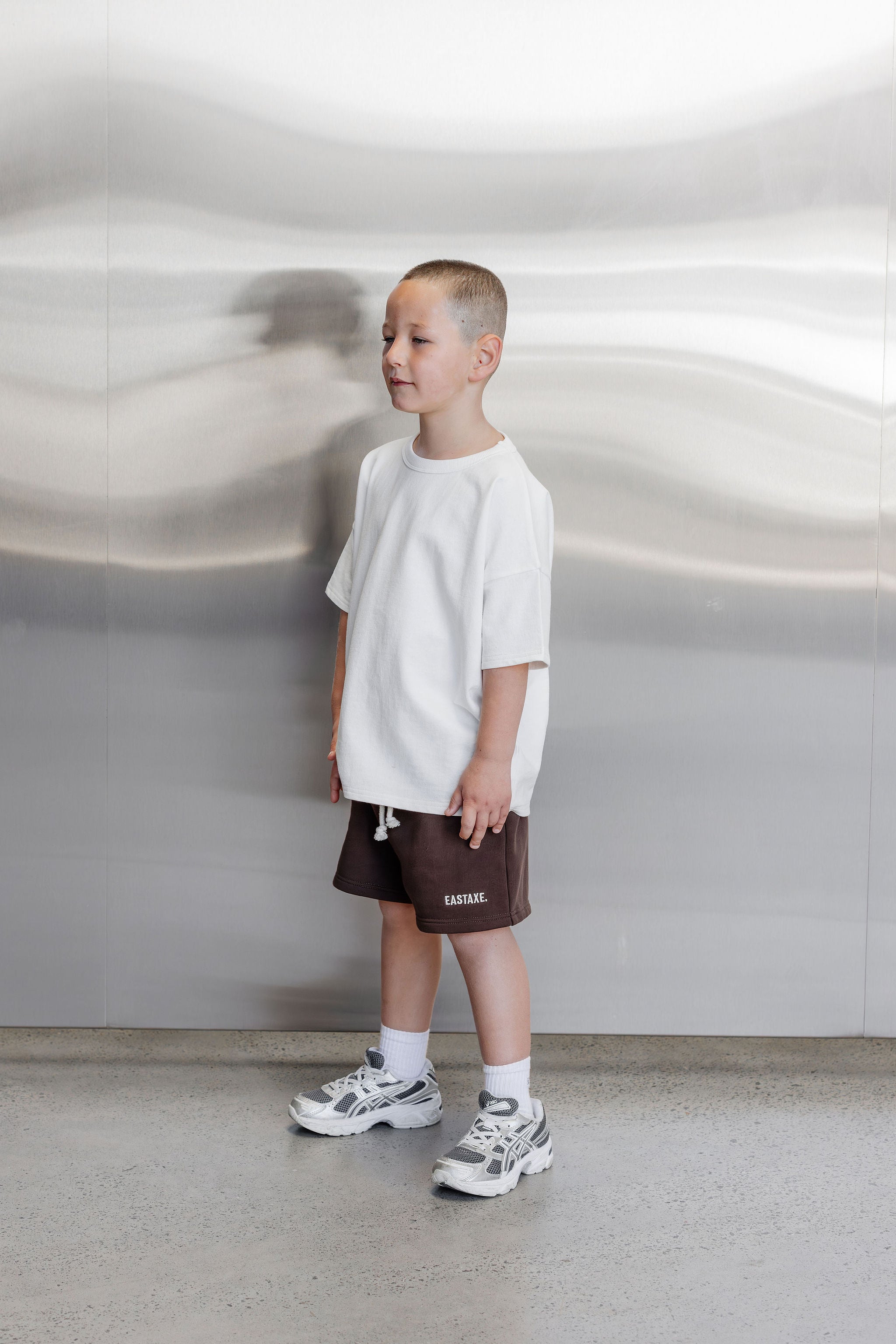 Kids Box Fit Tee - White