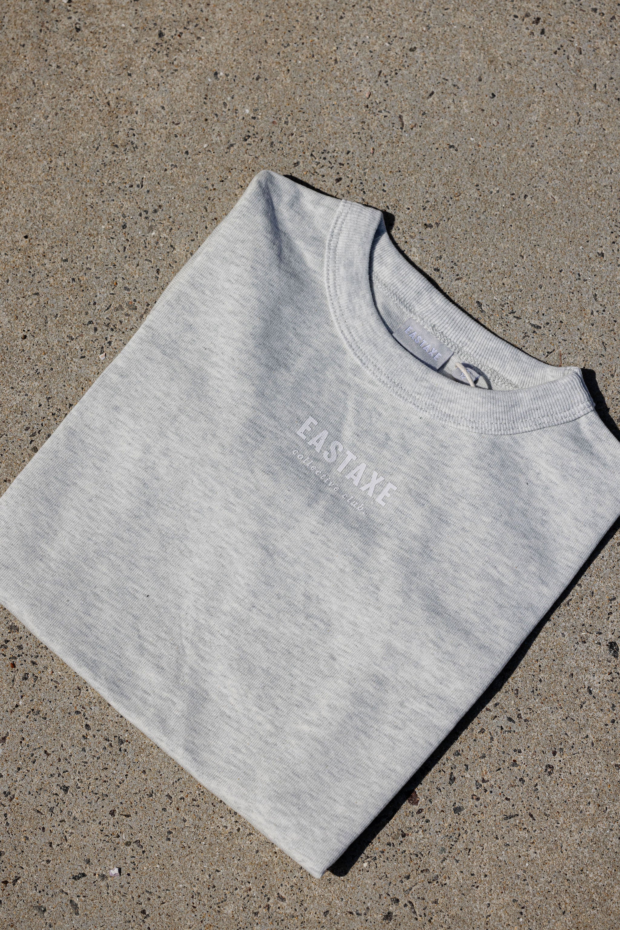 Everyday Box Fit Tee - Grey Marle