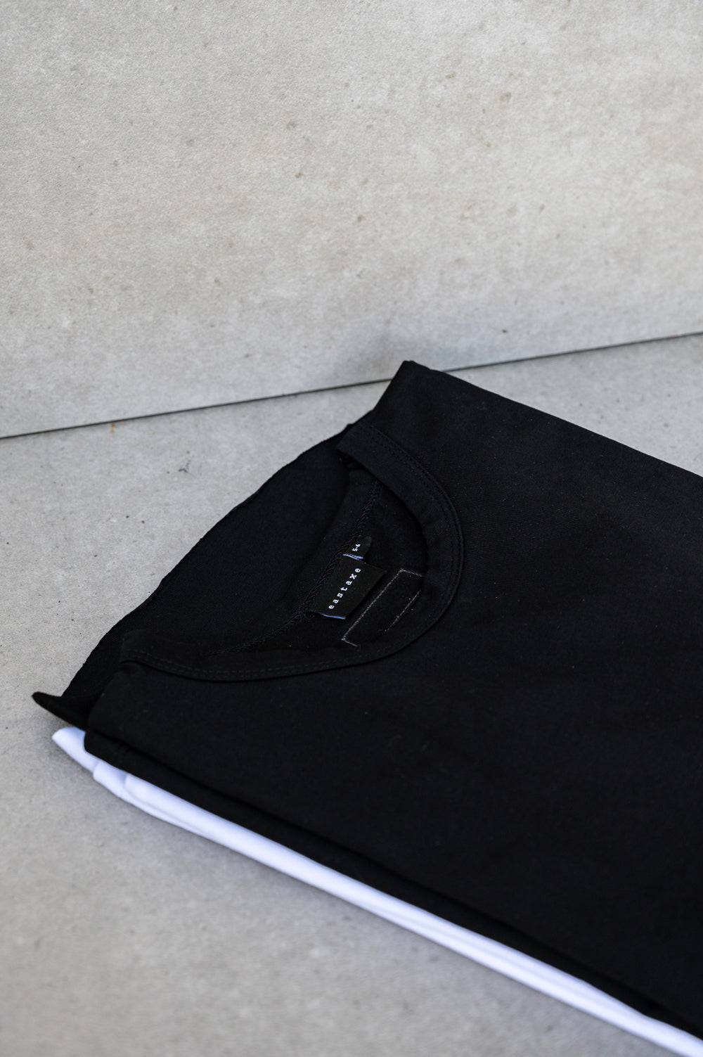 Added Line Long Sleeve Tee - Jet Black